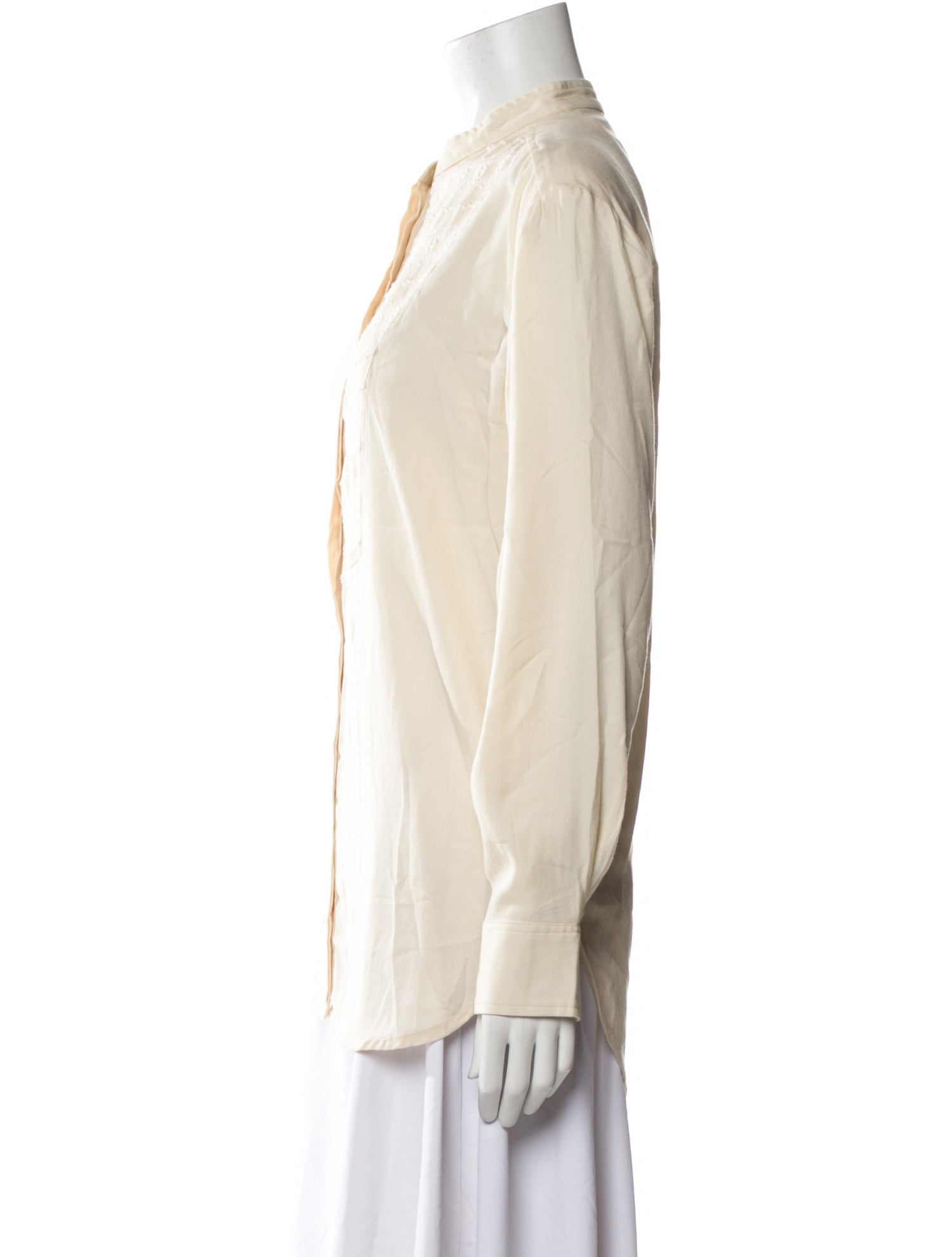 Étoile Isabel Marant Mock Neck Long Sleeve Button-Up Top w/ Tags