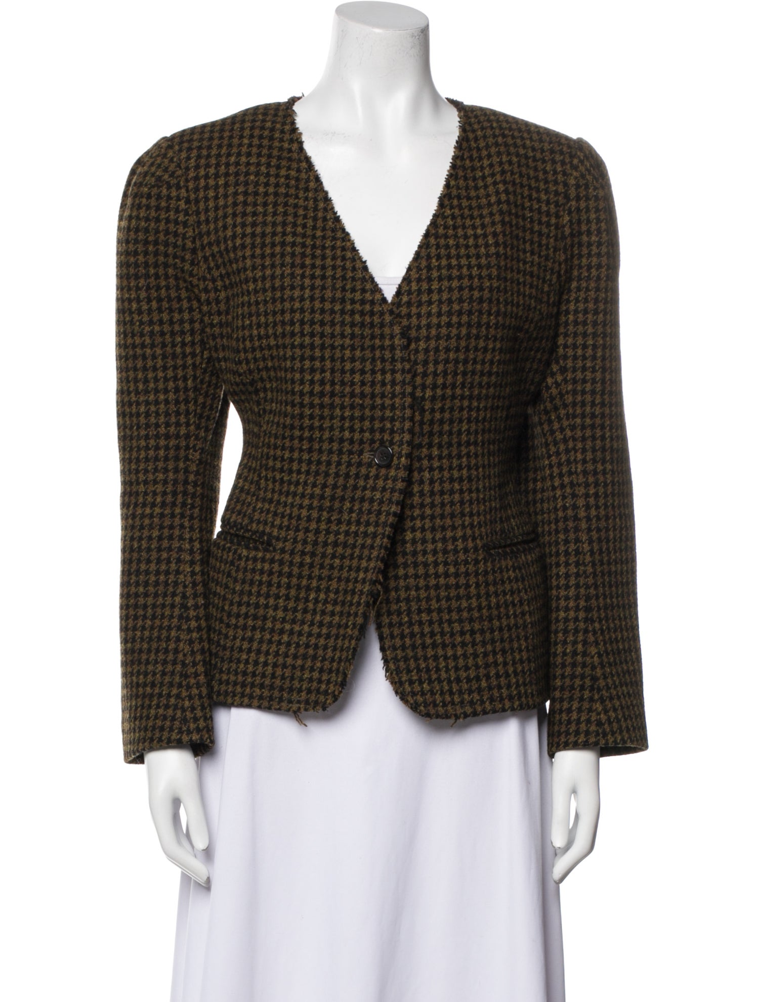 Étoile Isabel Marant Wool Houndstooth Print Jacket
