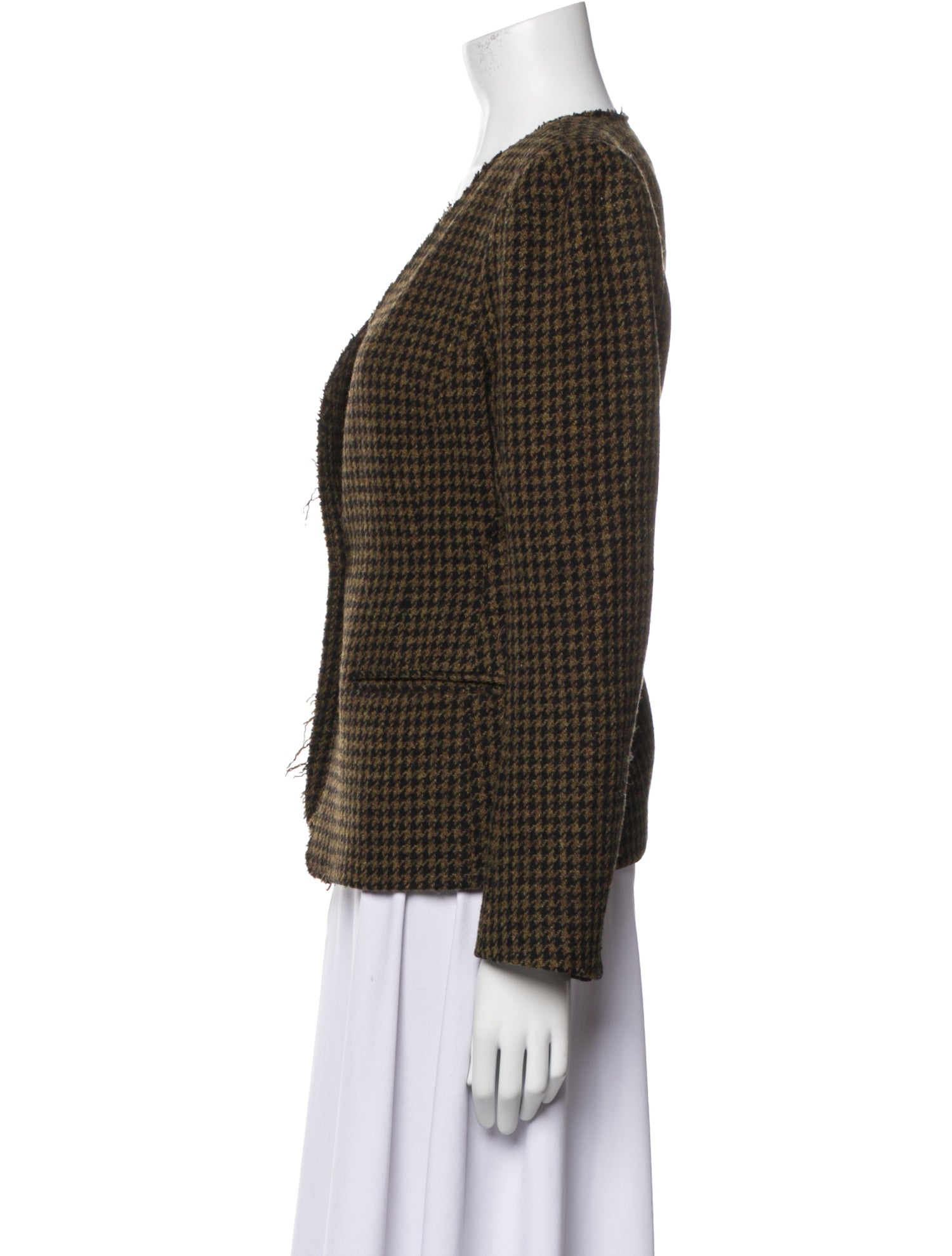 Étoile Isabel Marant Wool Houndstooth Print Jacket