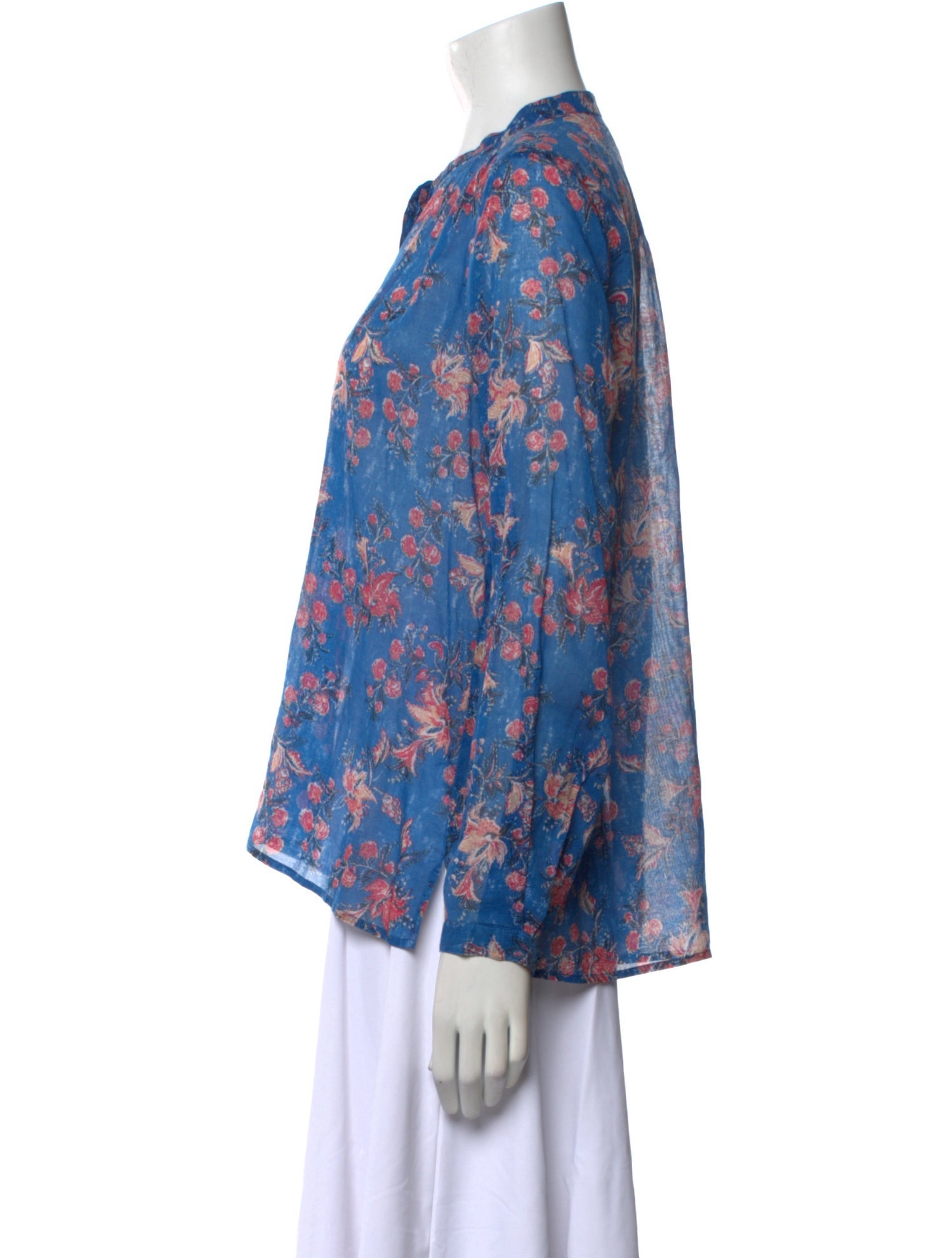 Étoile Isabel Marant Floral Print Crew Neck Blouse