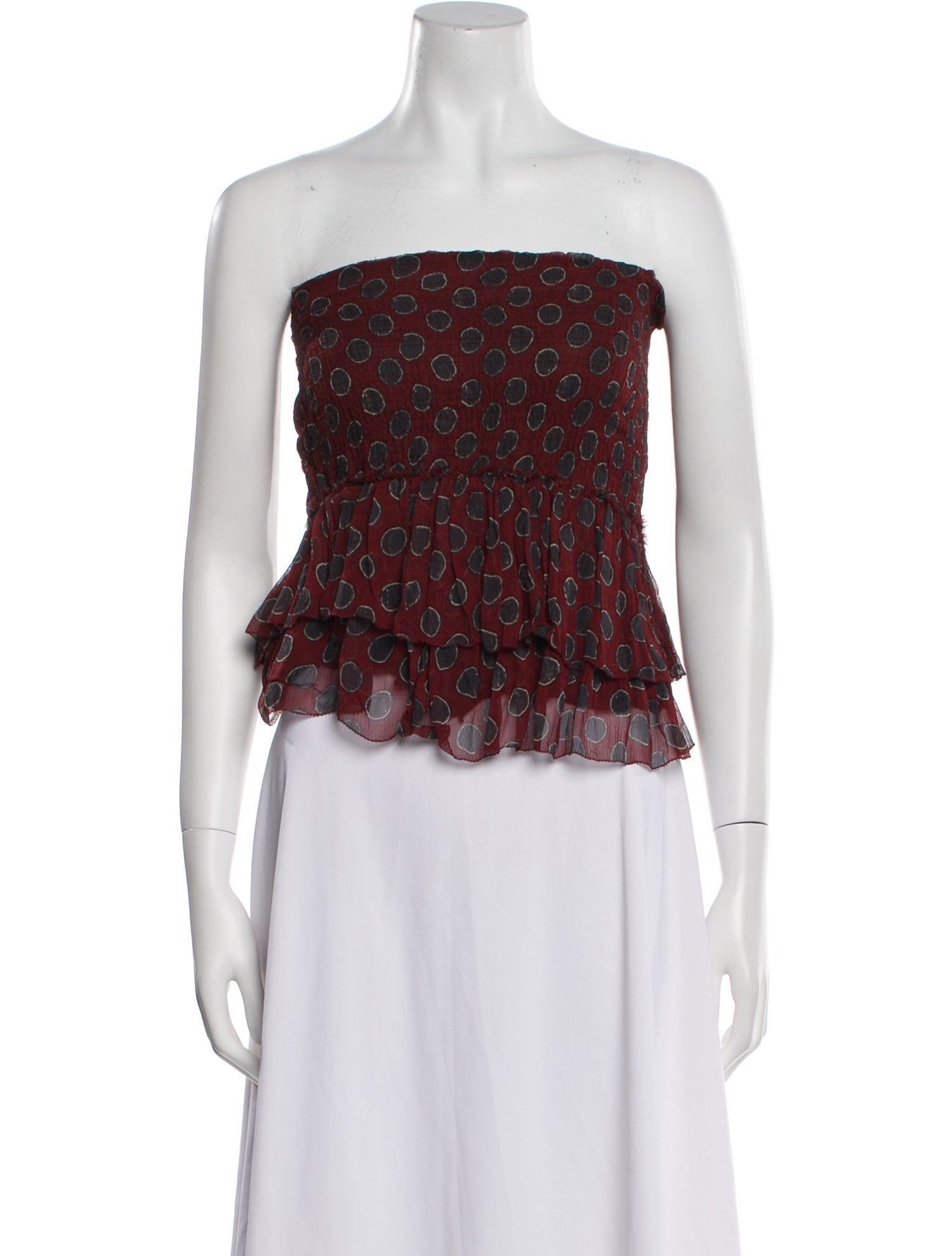 Étoile Isabel Marant Silk Printed Crop Top