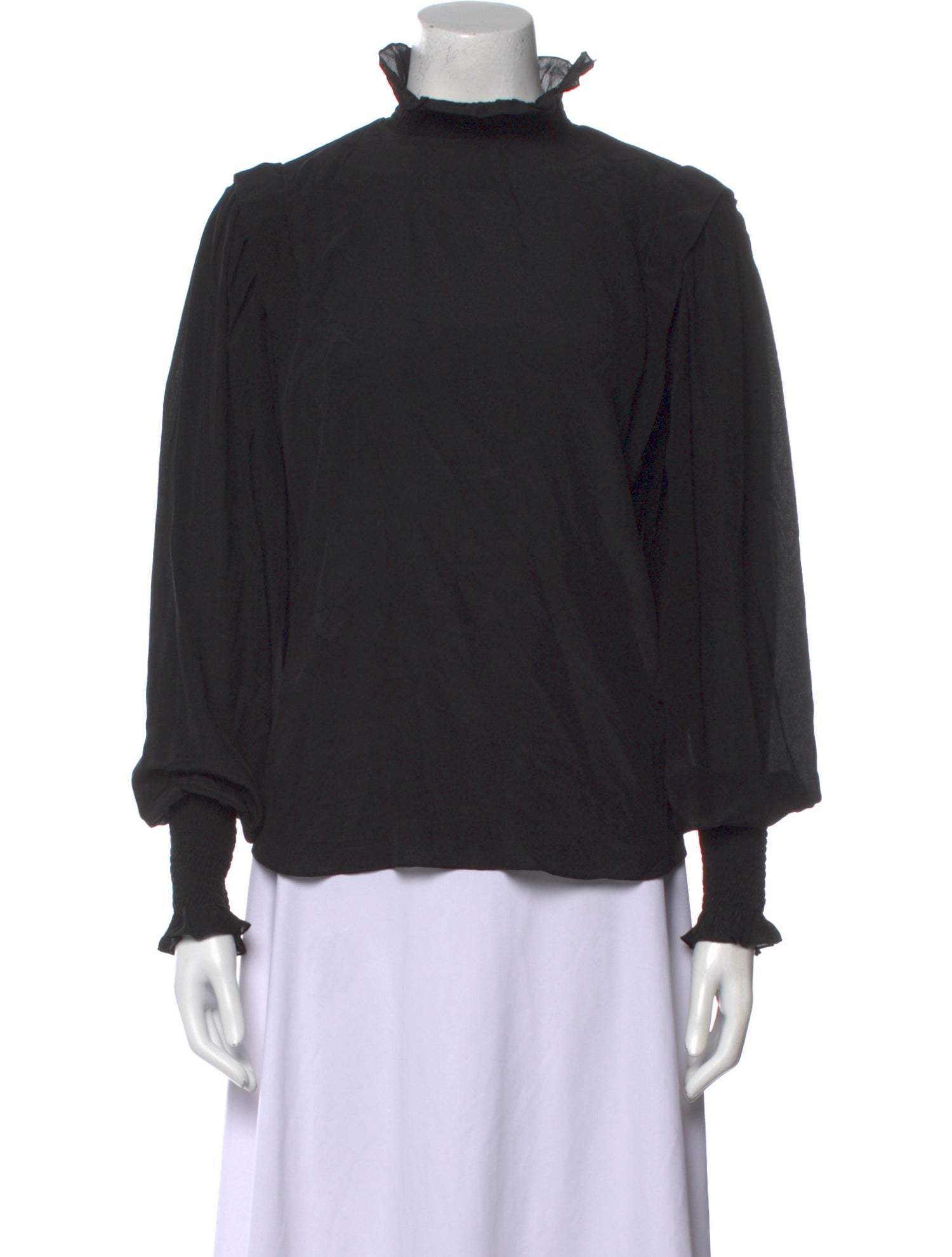 Étoile Isabel Marant Silk Mock Neck Sweatshirt