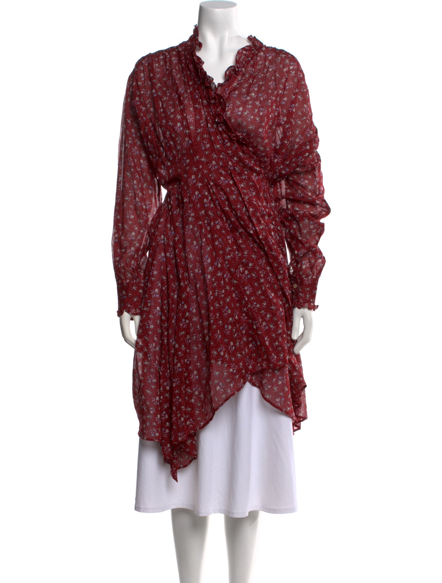 Étoile Isabel Marant Floral Print V-Neck Tunic