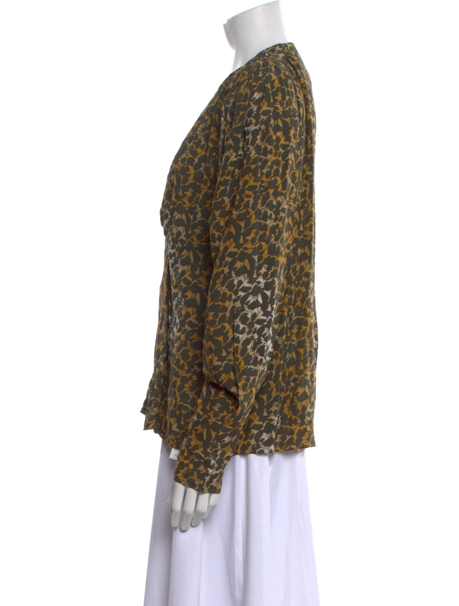 Étoile Isabel Marant Animal Print V-Neck Blouse