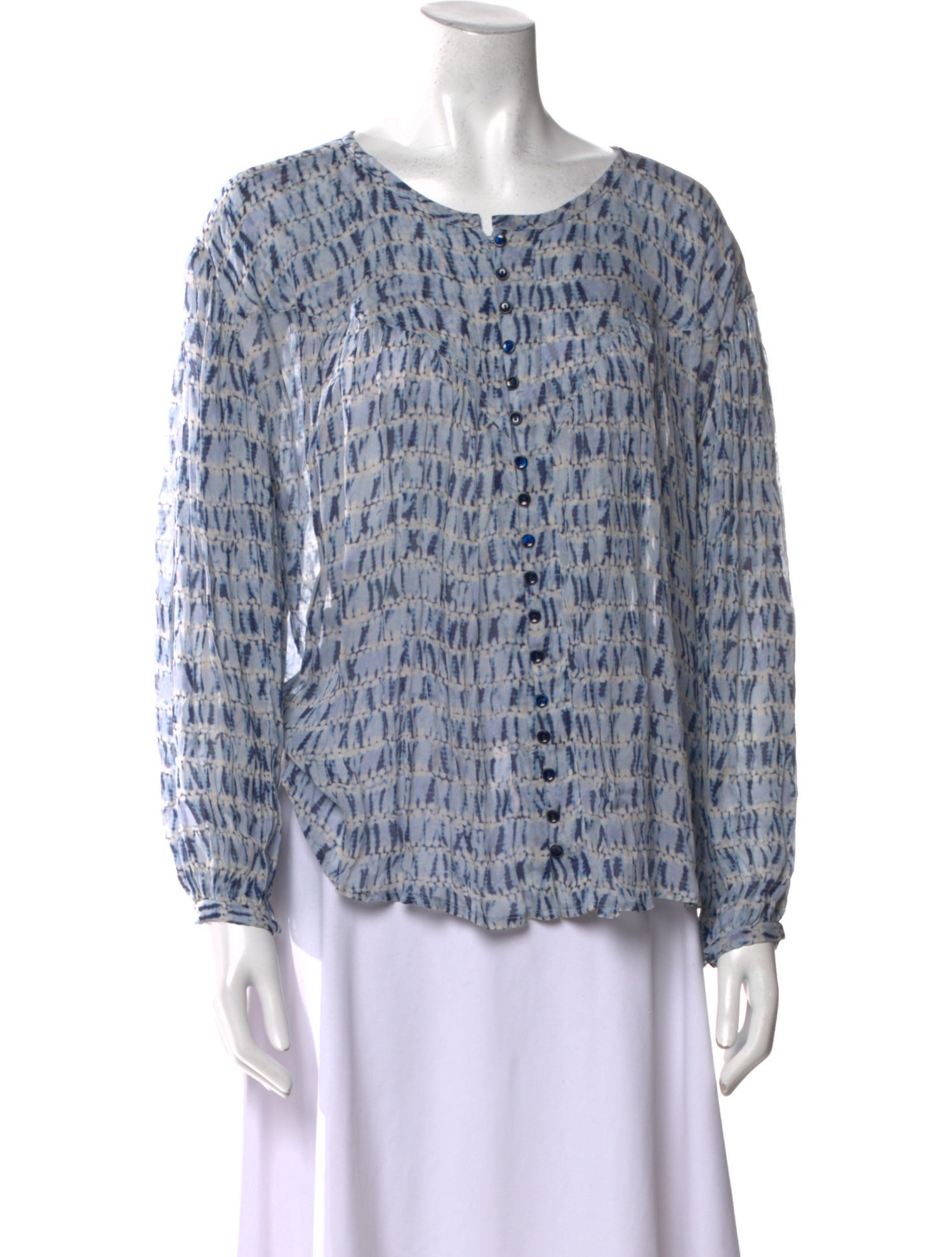 Étoile Isabel Marant Printed Scoop Neck Blouse w/ Tags