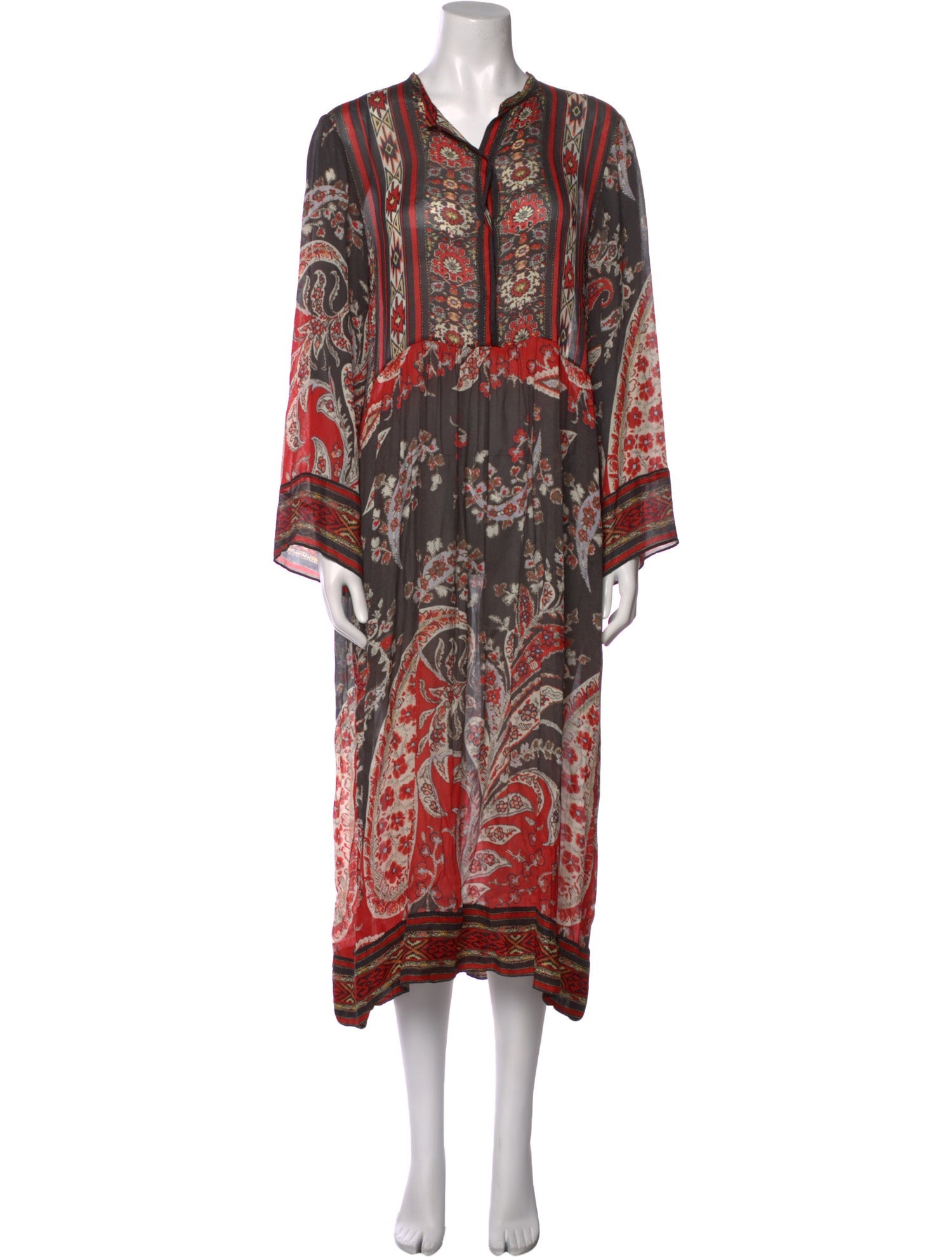 Étoile Isabel Marant Paisley Print Midi Length Dress