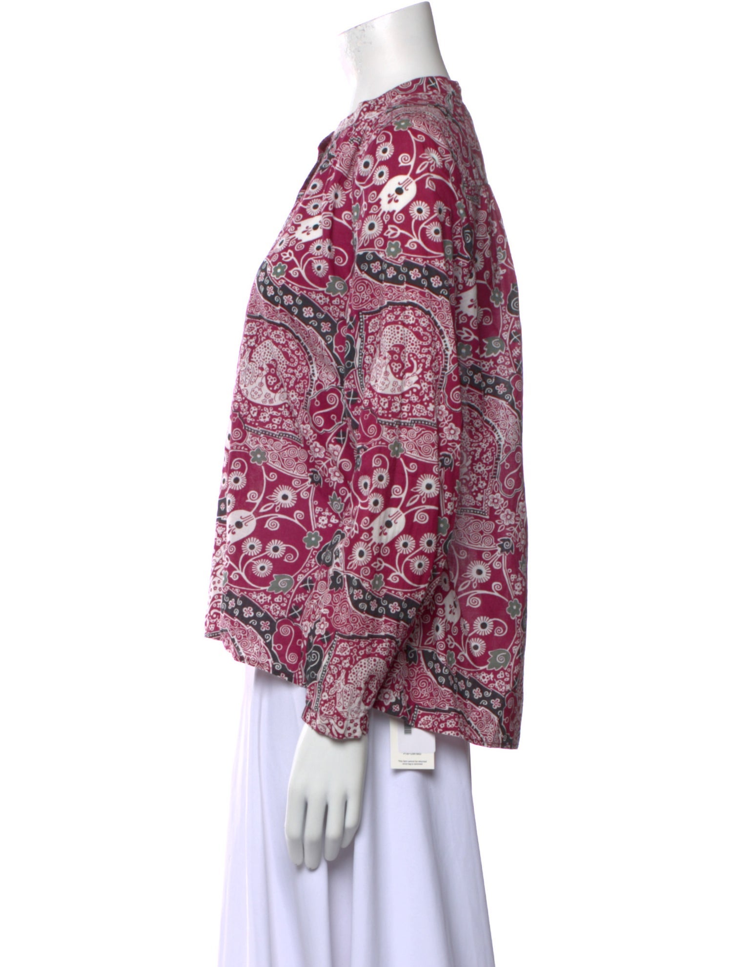 Étoile Isabel Marant Floral Print Mock Neck Blouse