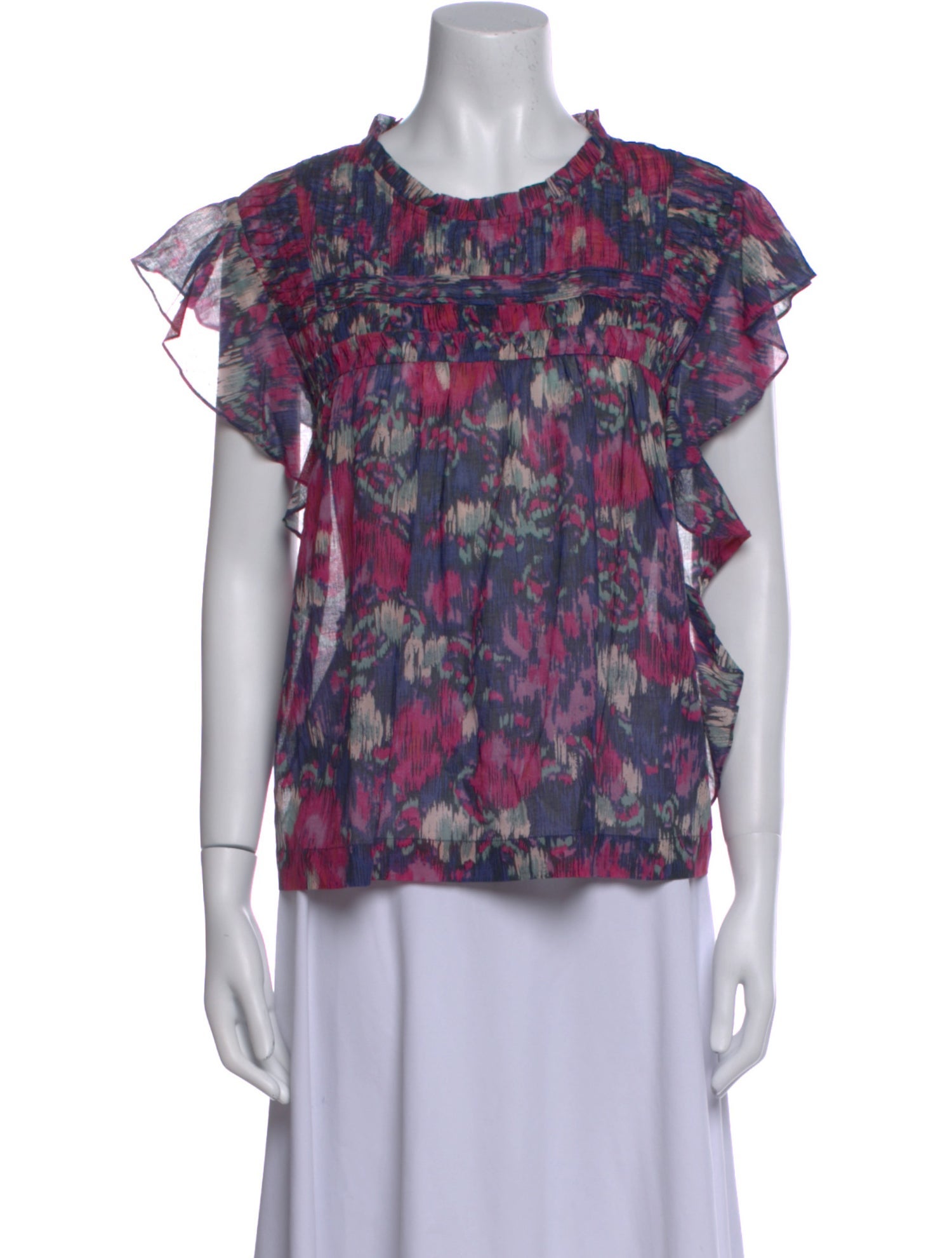 Étoile Isabel Marant Floral Print Crew Neck Blouse w/ Tags