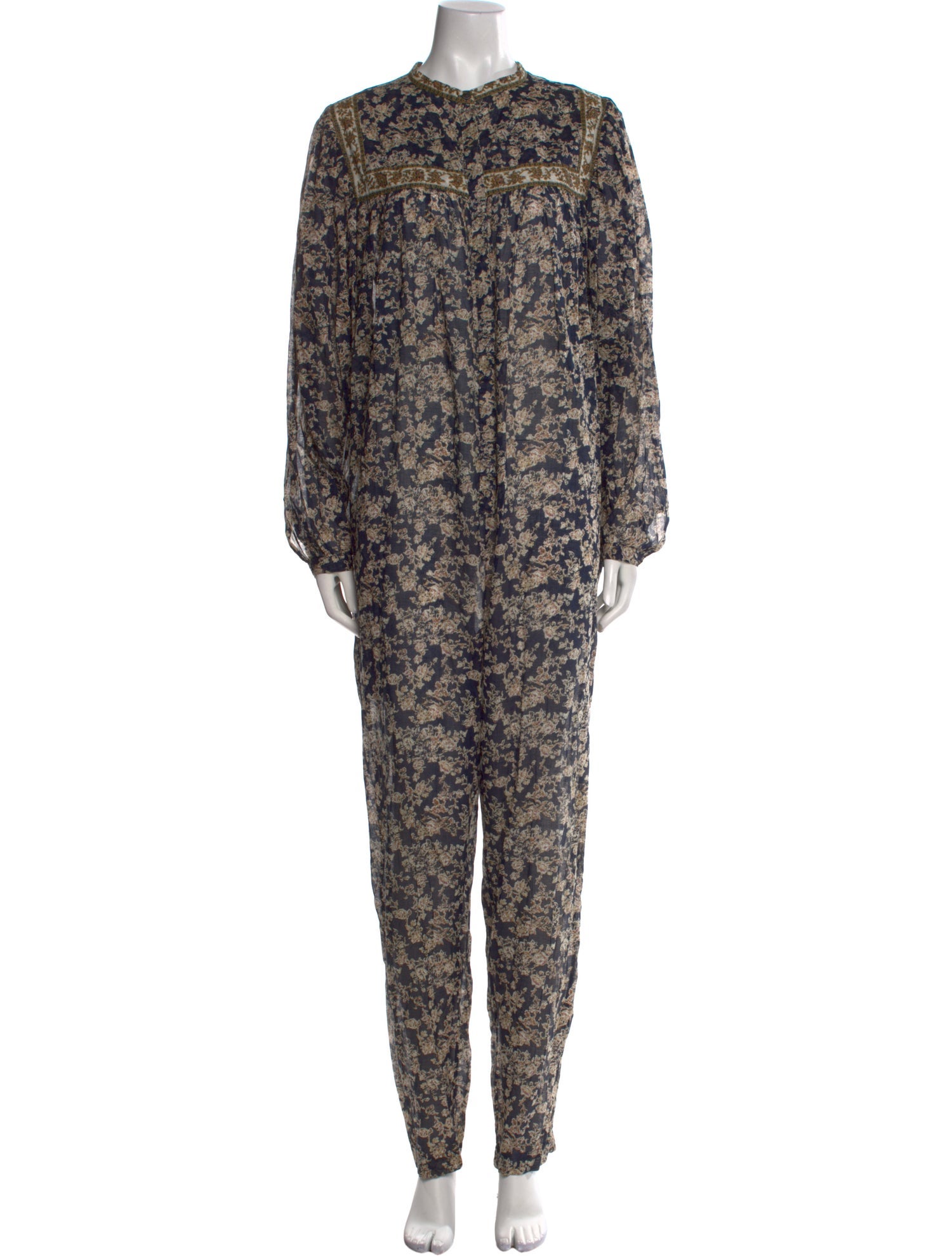 Étoile Isabel Marant Printed Crew Neck Jumpsuit