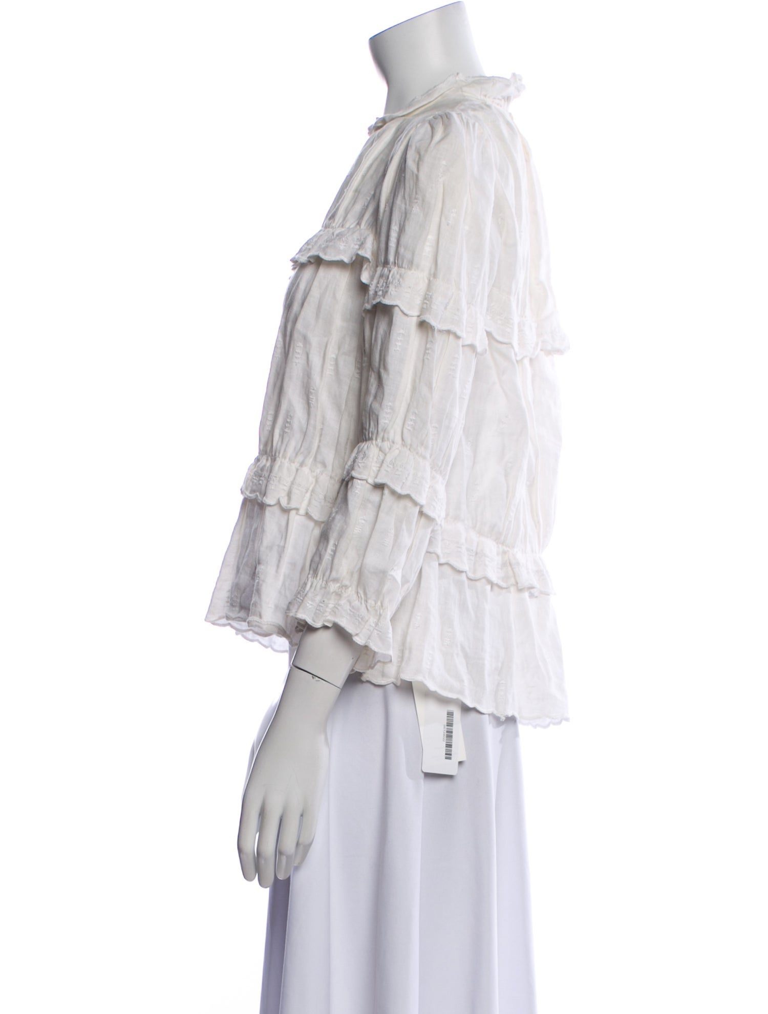 Étoile Isabel Marant Linen Mock Neck Blouse