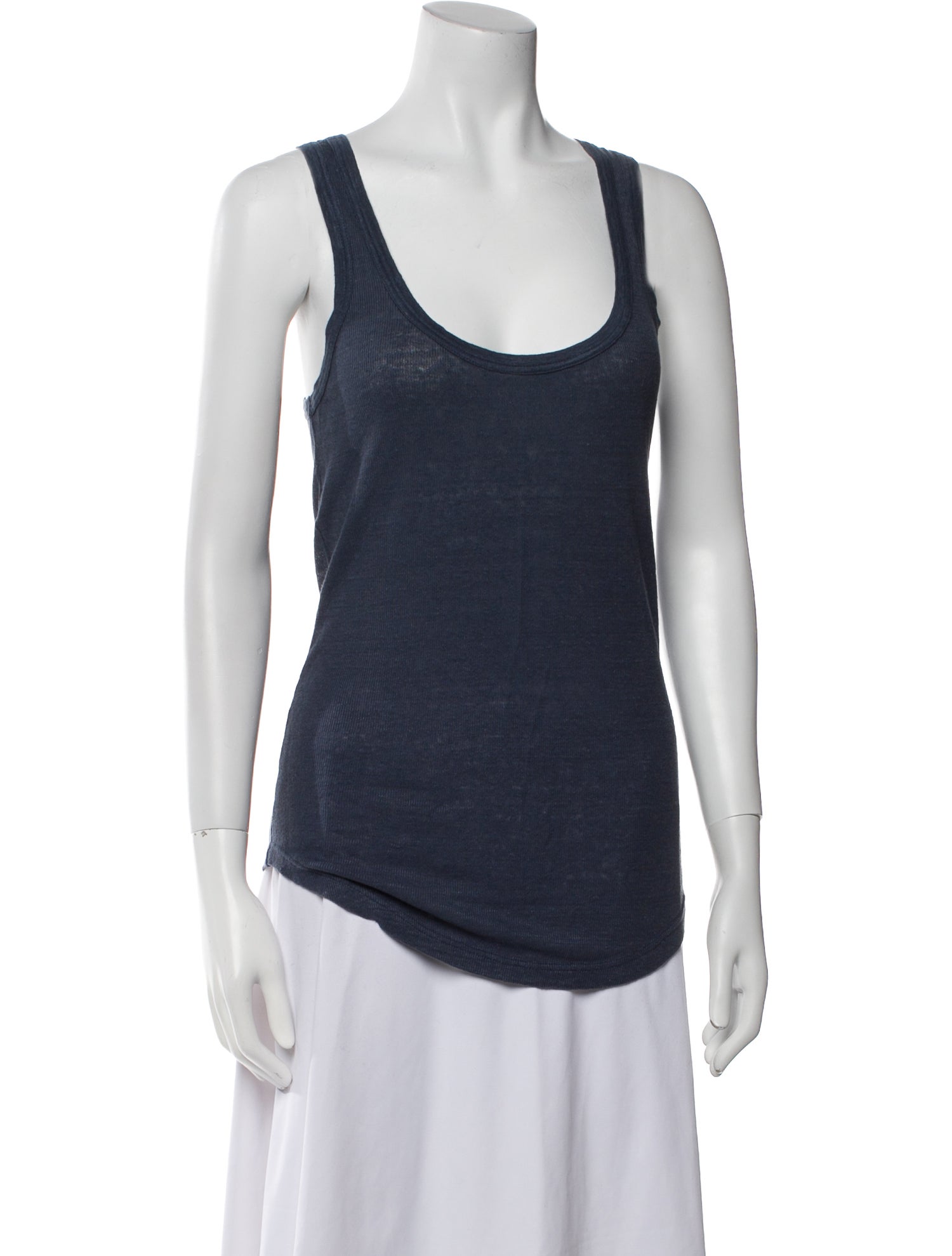 Étoile Isabel Marant Linen Scoop Neck Top