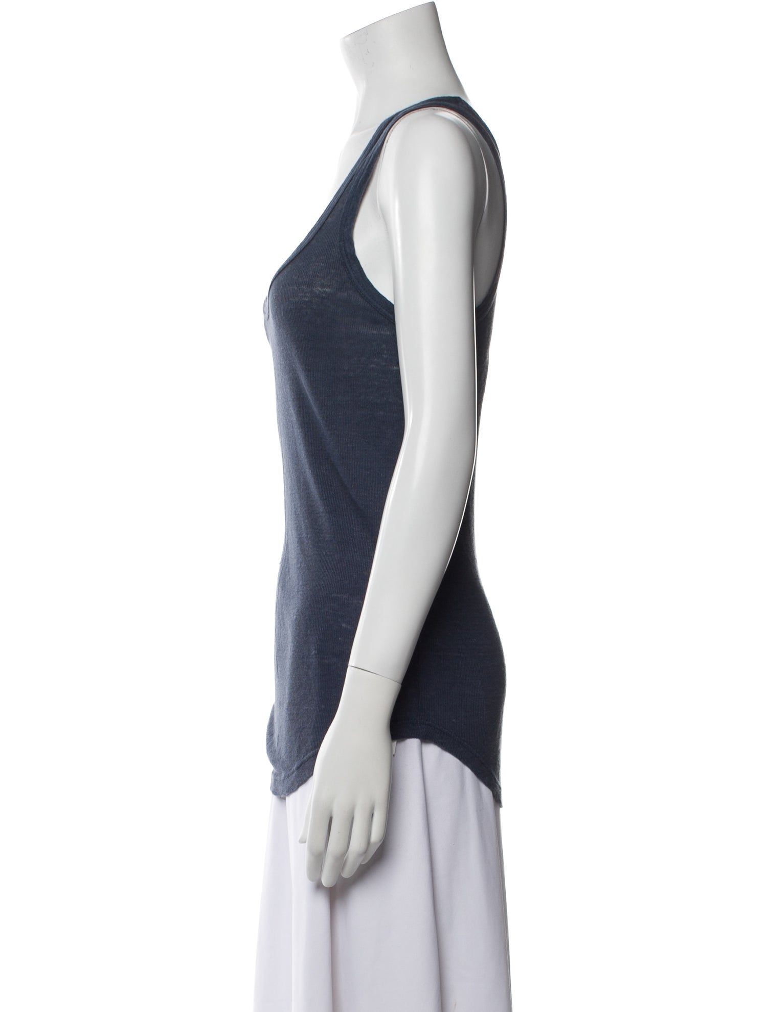 Étoile Isabel Marant Linen Scoop Neck Top