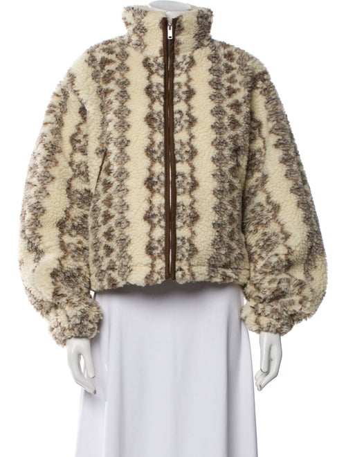 Étoile Isabel Marant Printed Faux Fur Jacket