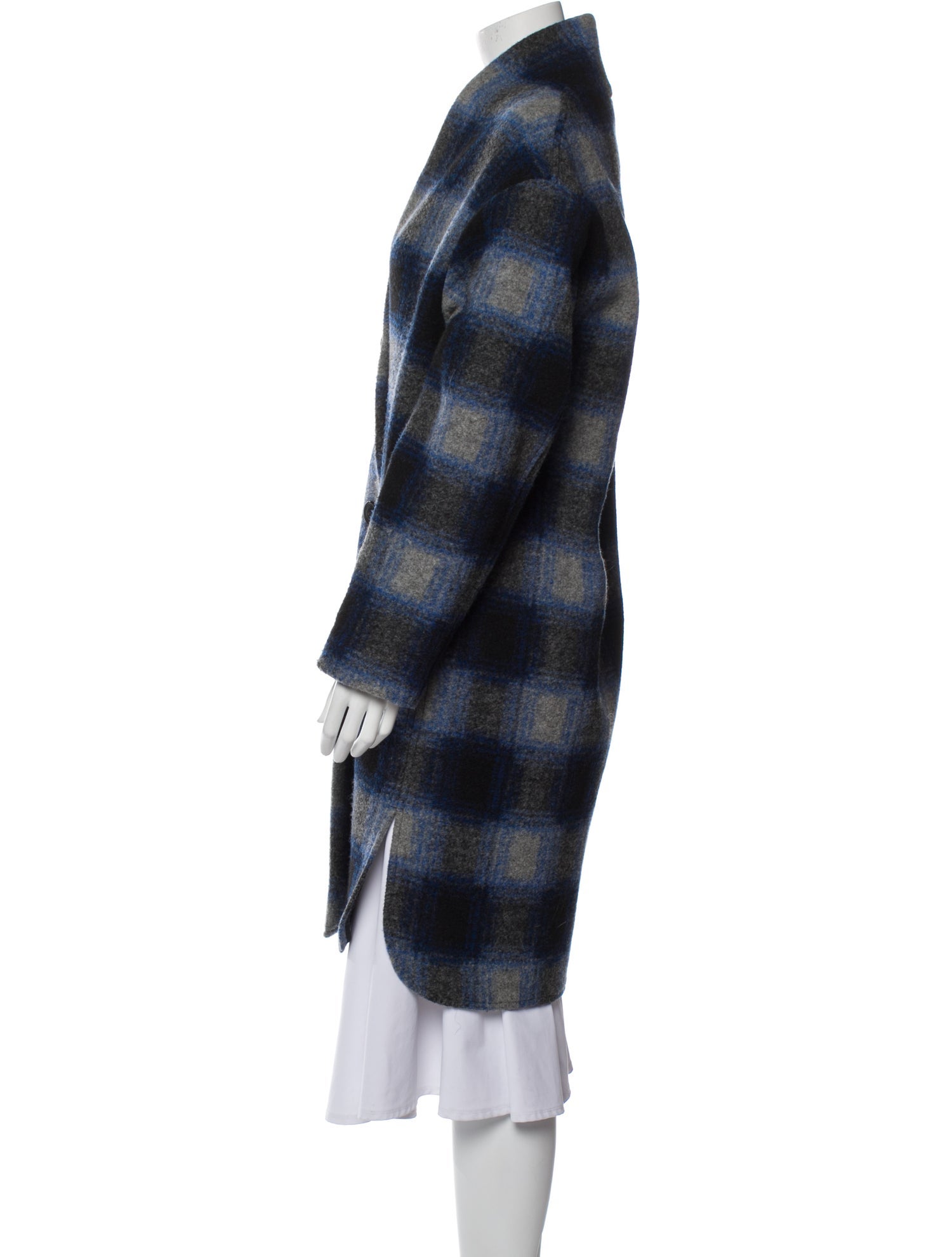 Étoile Isabel Marant Plaid Print Peacoat
