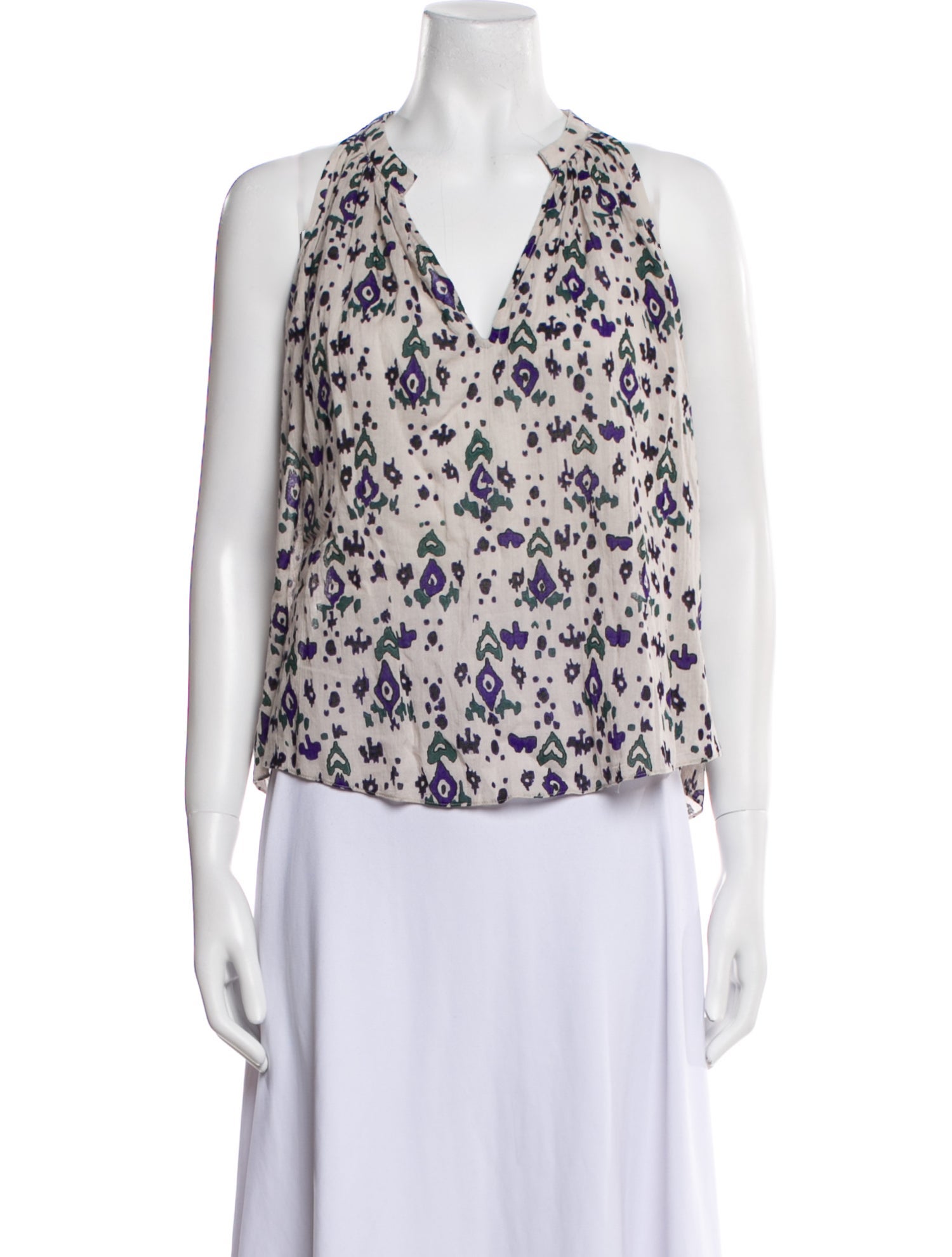Étoile Isabel Marant Floral Print V-Neck Blouse