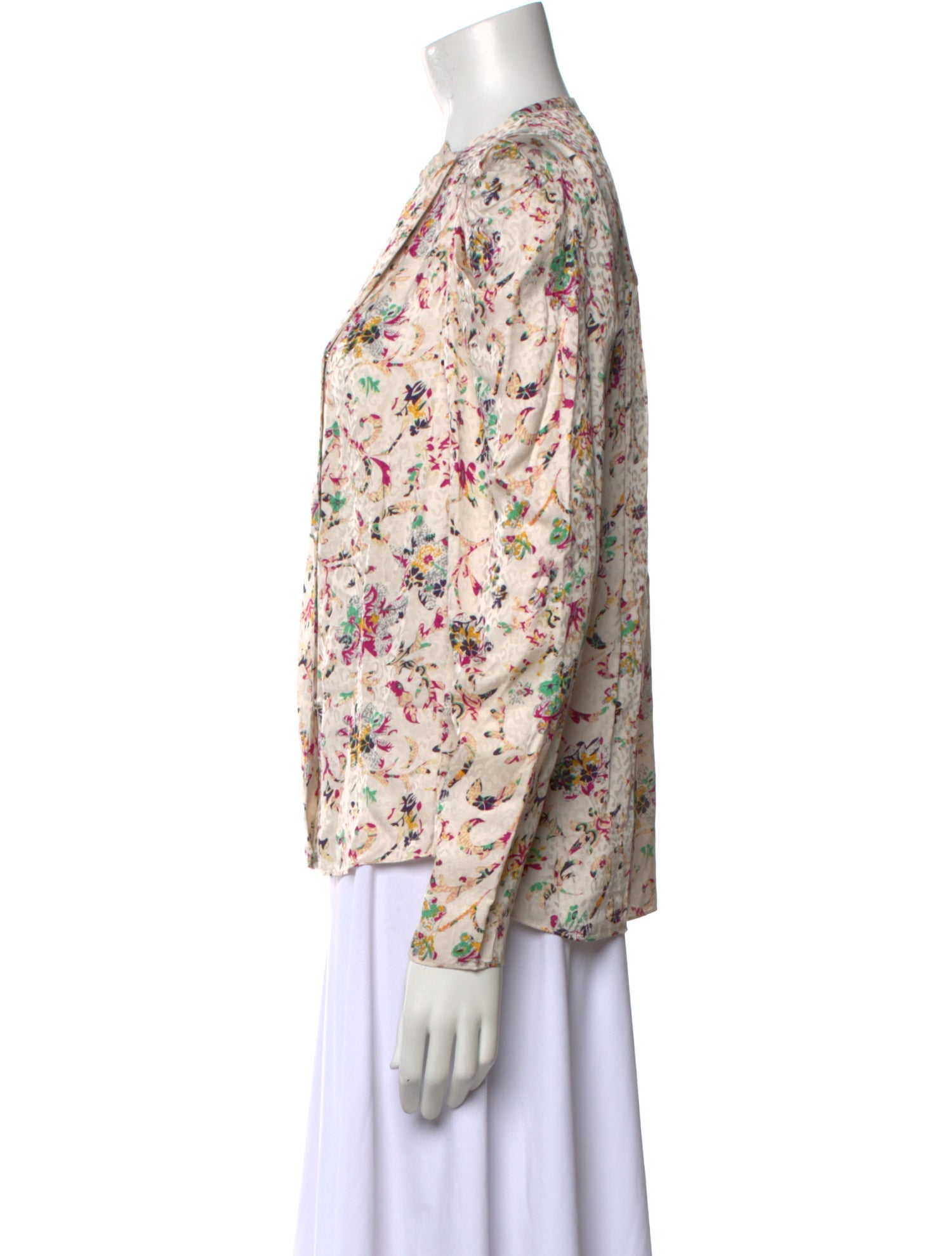 Étoile Isabel Marant Floral Print Crew Neck Blouse