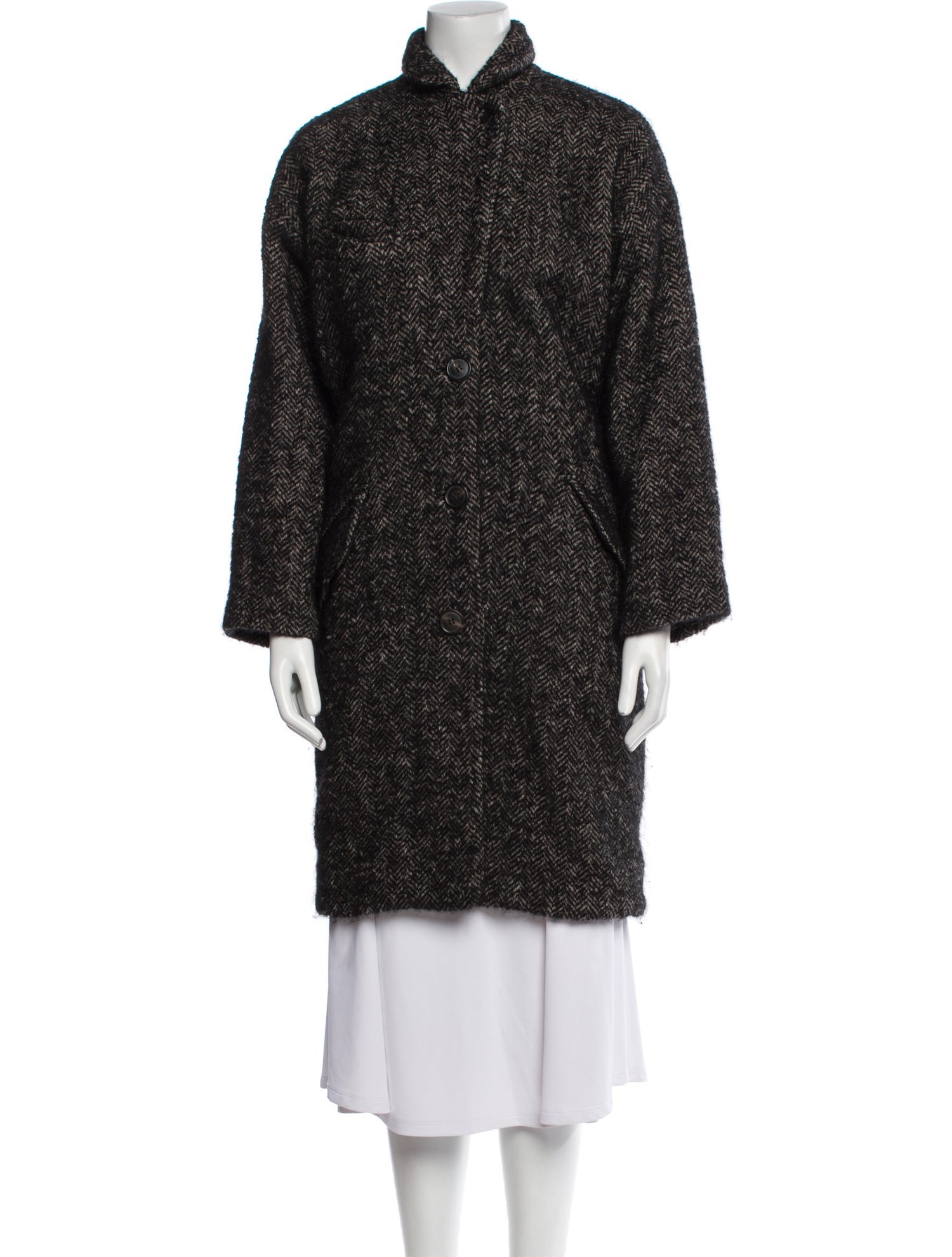 Étoile Isabel Marant Wool Faux Fur Coat