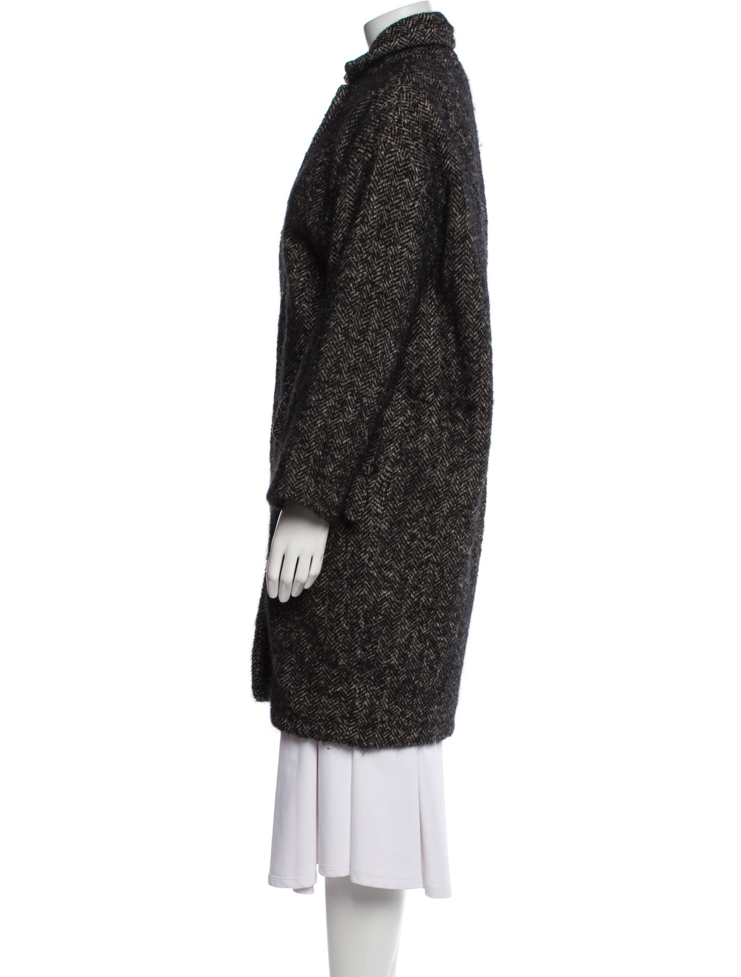 Étoile Isabel Marant Wool Faux Fur Coat