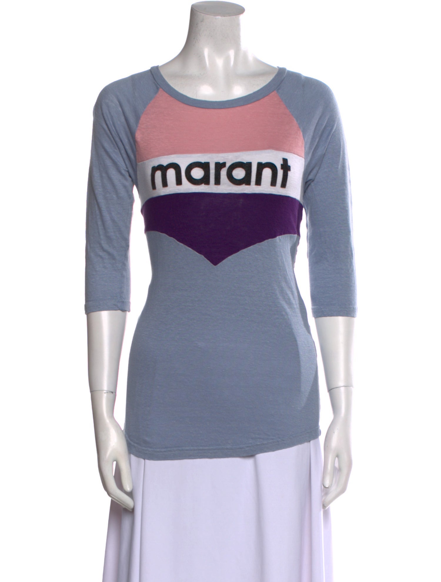 Étoile Isabel Marant Linen Graphic Print T-Shirt