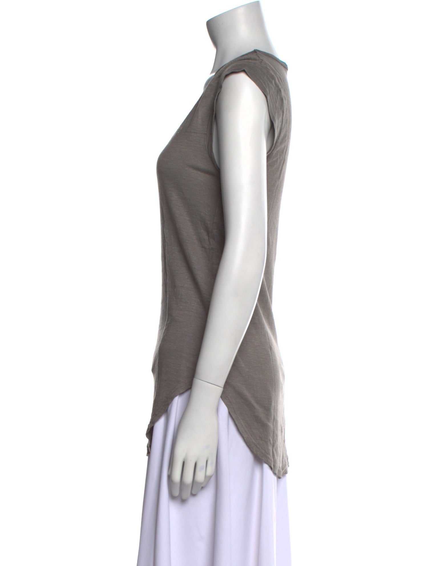 Étoile Isabel Marant Linen Scoop Neck T-Shirt