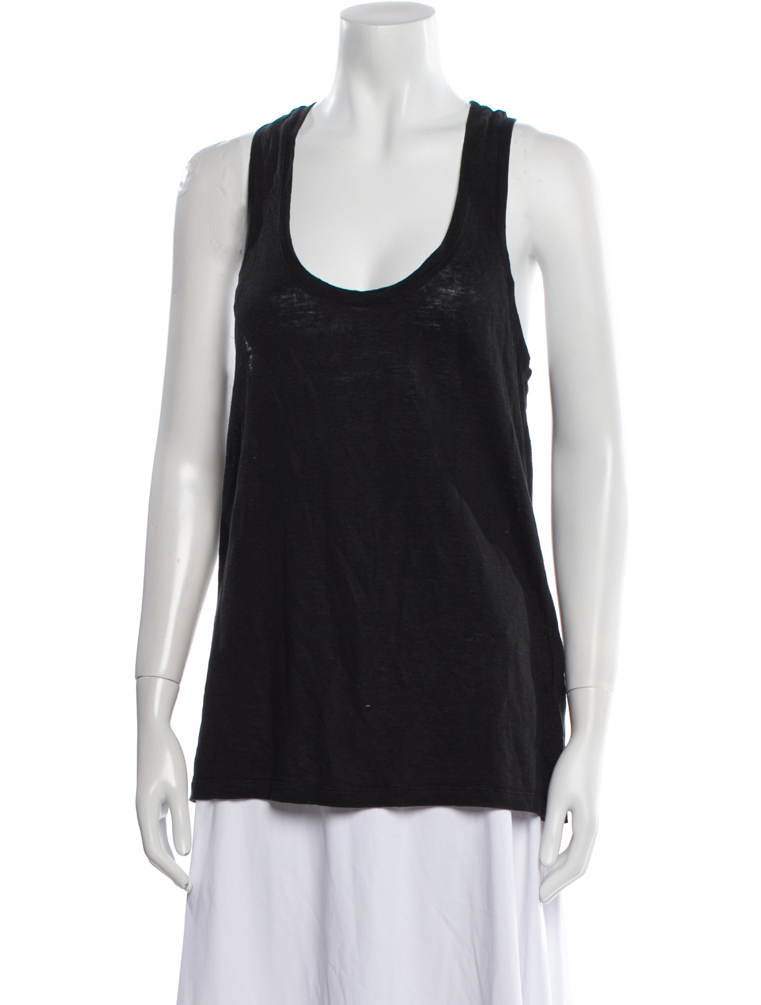 Étoile Isabel Marant Linen Scoop Neck Top