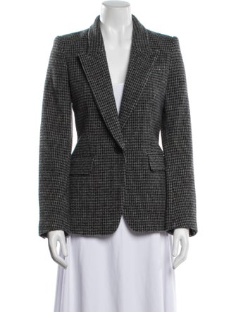Étoile Isabel Marant Wool Plaid Print Blazer