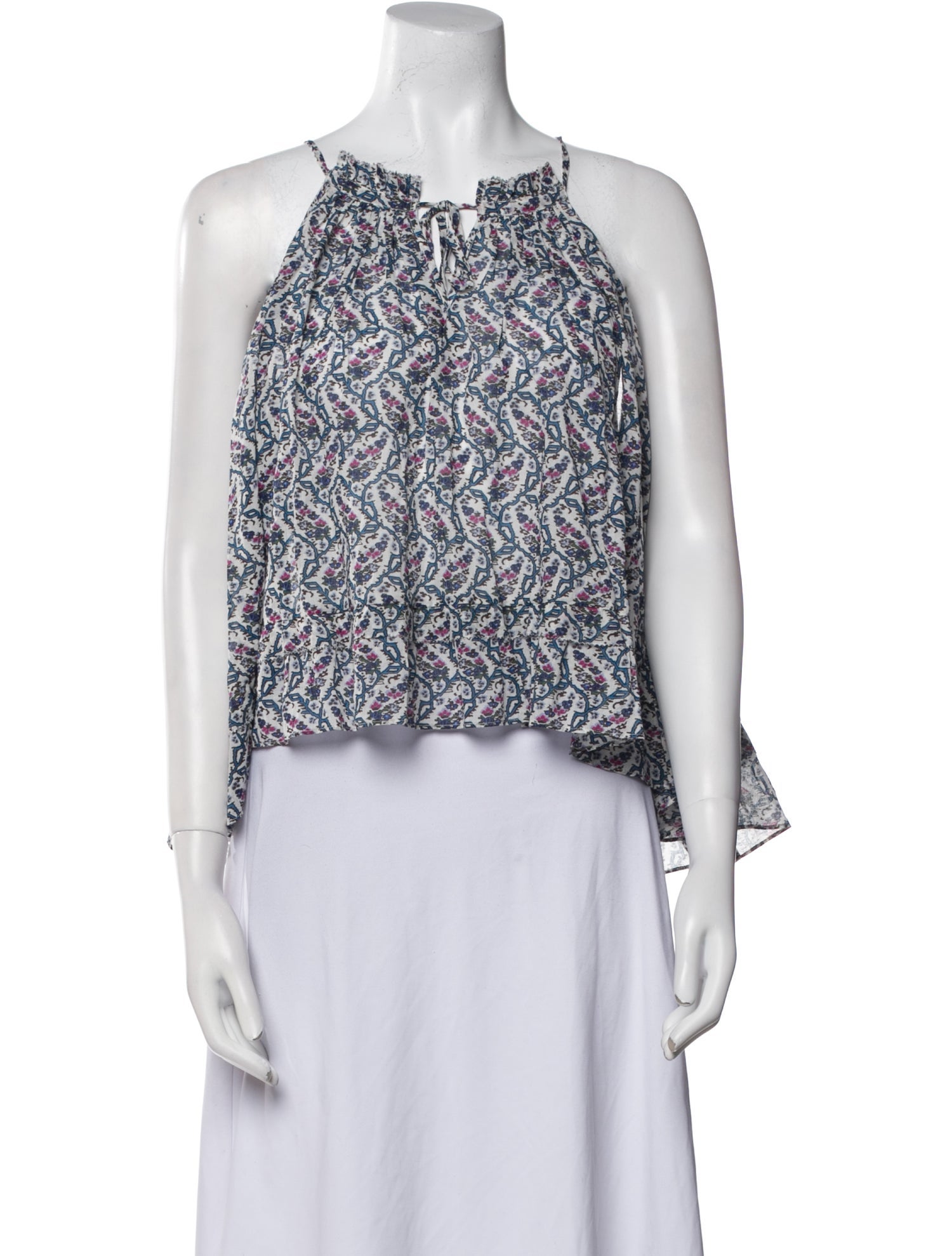 Étoile Isabel Marant Printed Square Neckline Crop Top w/ Tags