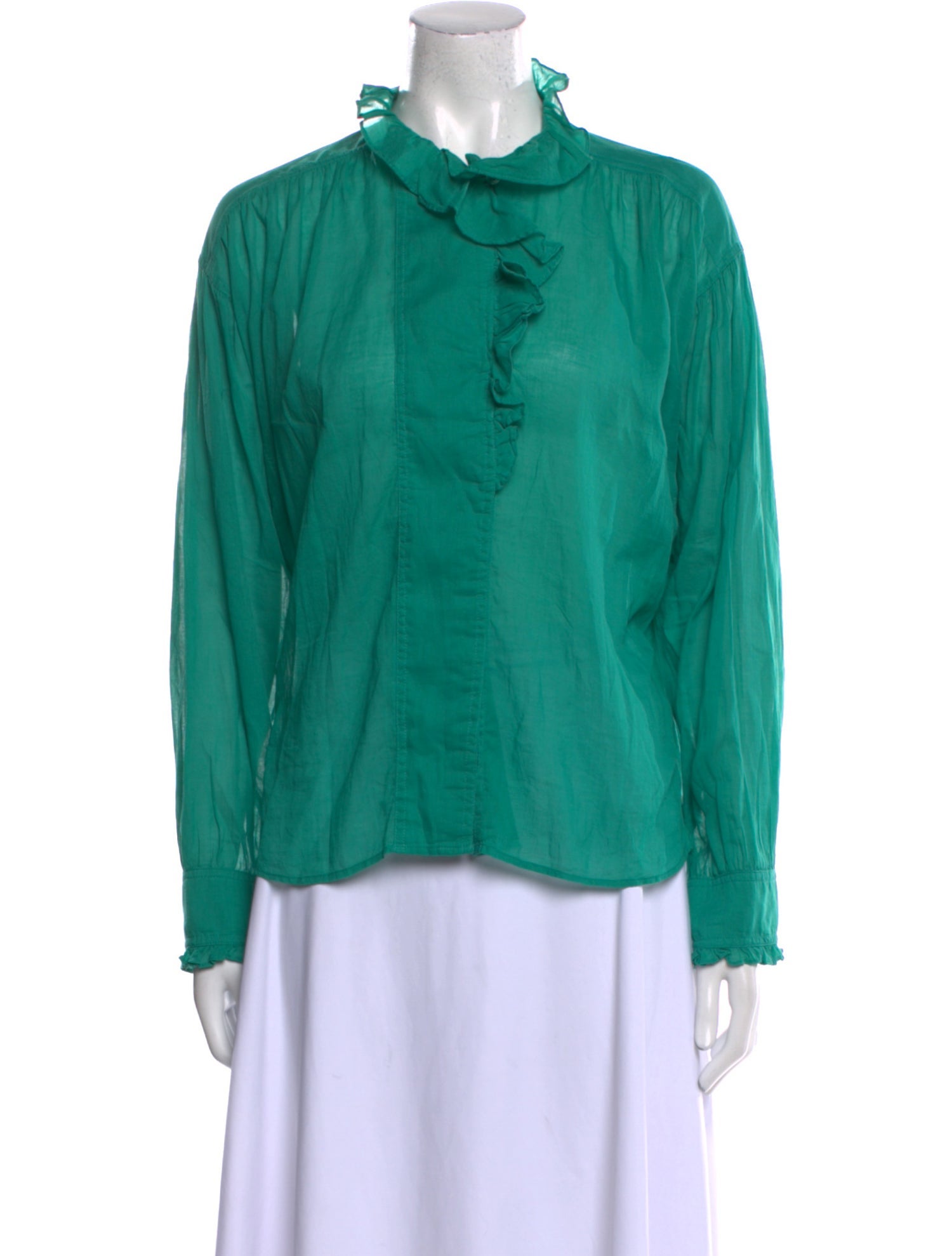 Étoile Isabel Marant Mock Neck Long Sleeve Blouse