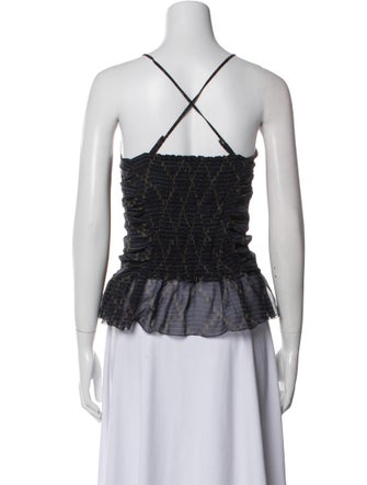 Étoile Isabel Marant Silk Square Neckline Top