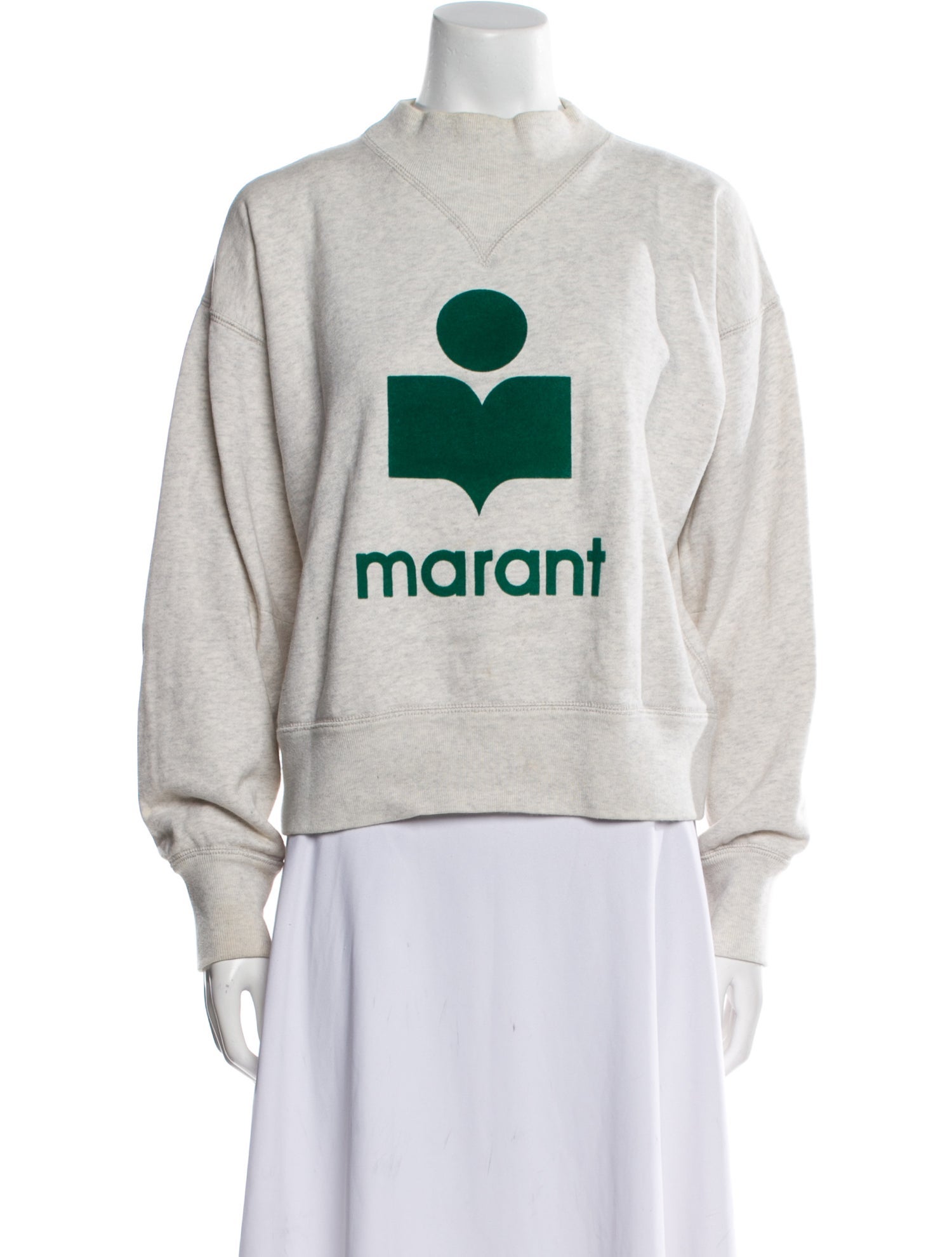 Étoile Isabel Marant Graphic Print Mock Neck Sweatshirt