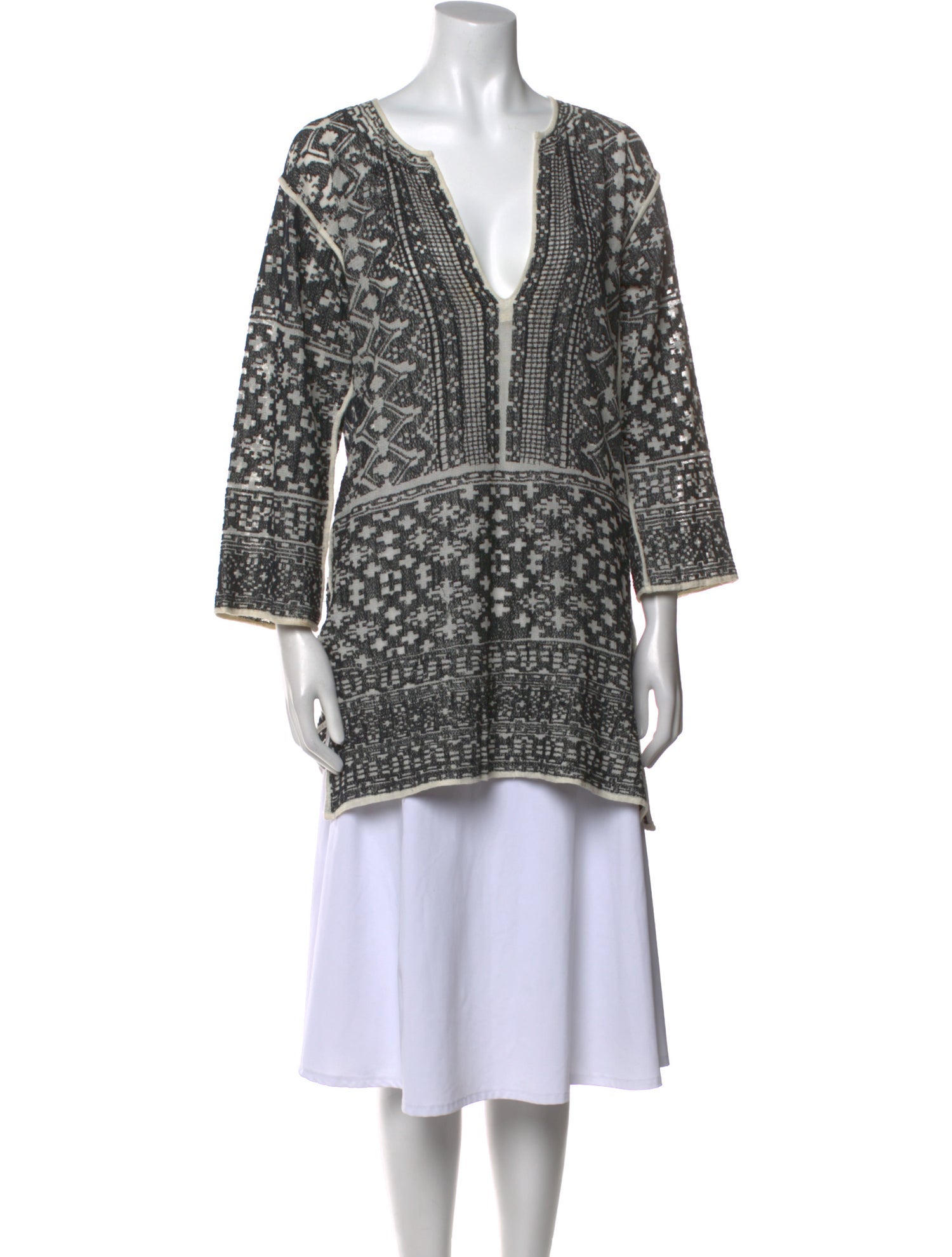 Étoile Isabel Marant Striped V-Neck Sweater