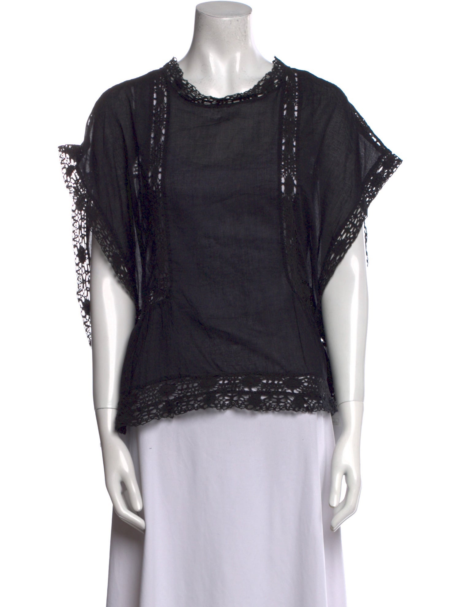 Étoile Isabel Marant Scoop Neck Short Sleeve Blouse