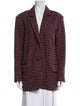 Étoile Isabel Marant Virgin Wool Plaid Print Blazer