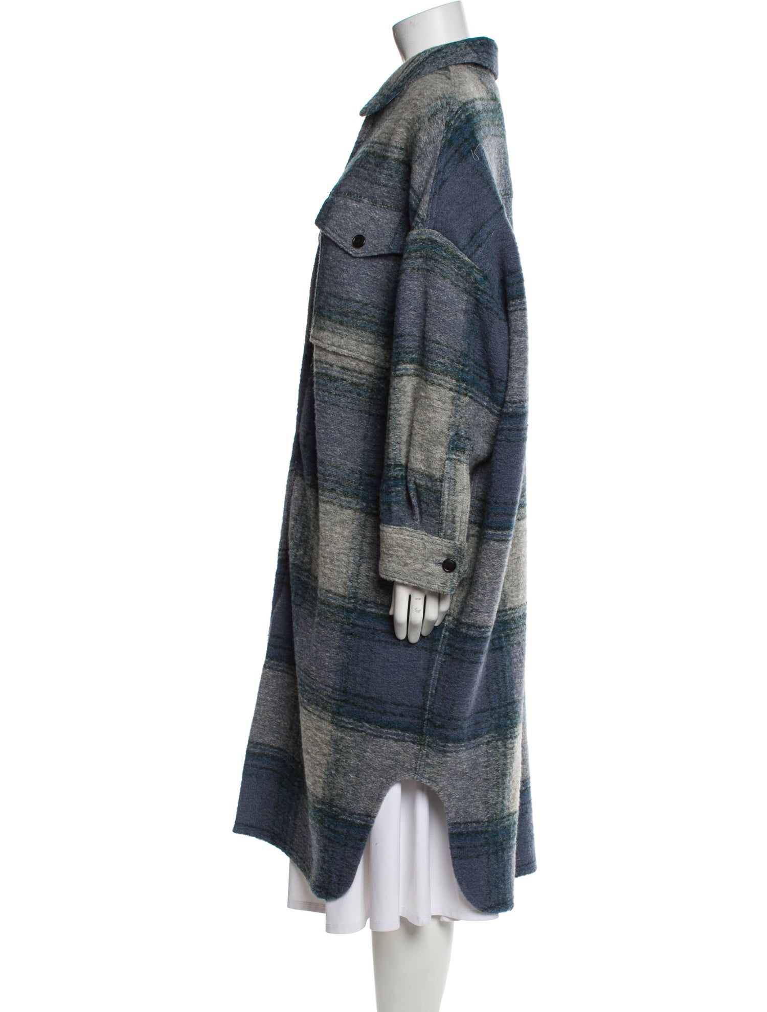 Étoile Isabel Marant Wool Plaid Print Jacket