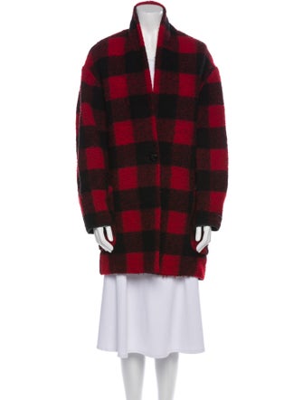 Étoile Isabel Marant Wool Plaid Print Jacket