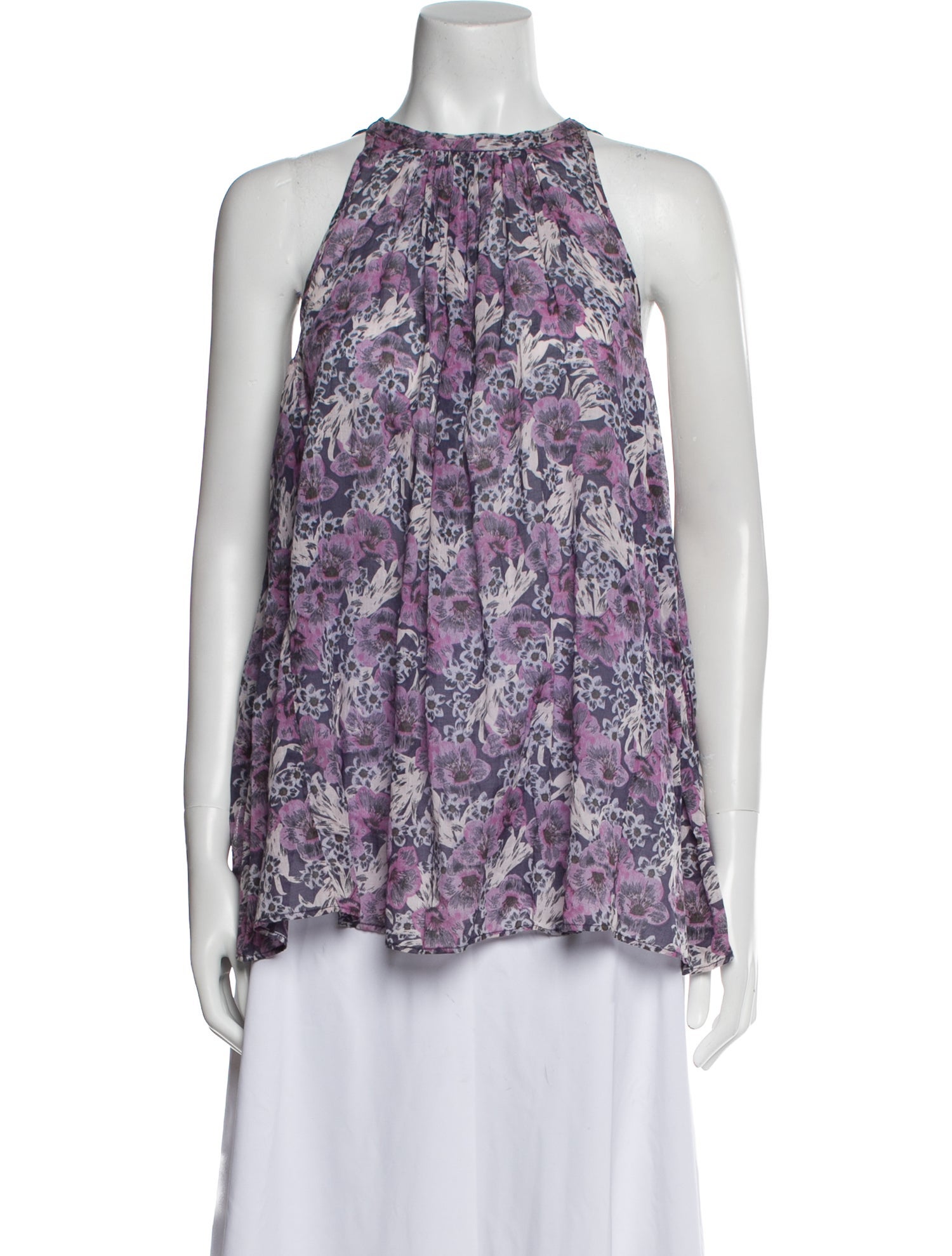 Étoile Isabel Marant Floral Print Halterneck Blouse w/ Tags