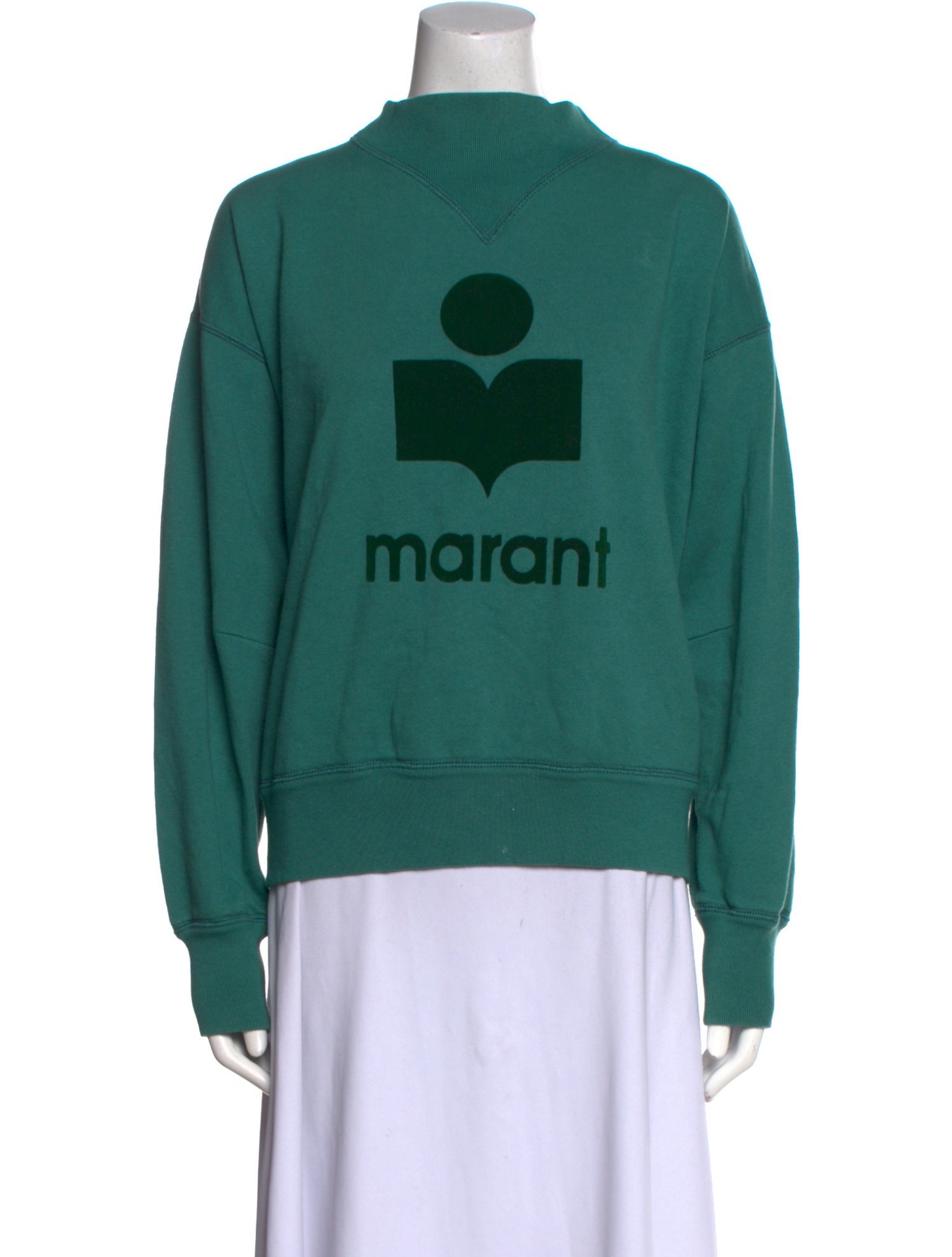 Étoile Isabel Marant Graphic Print Mock Neck Sweatshirt