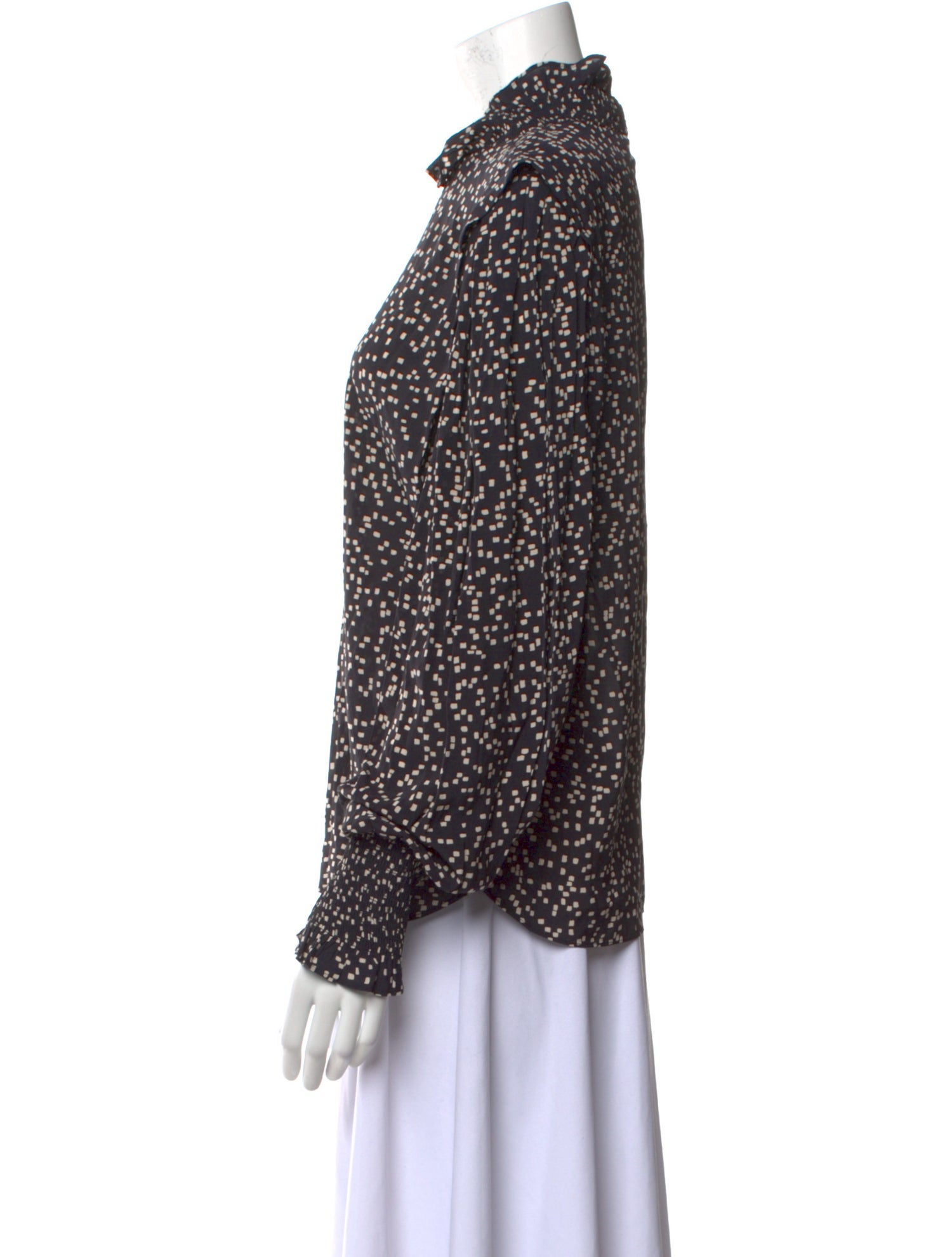 Étoile Isabel Marant Printed Mock Neck Blouse