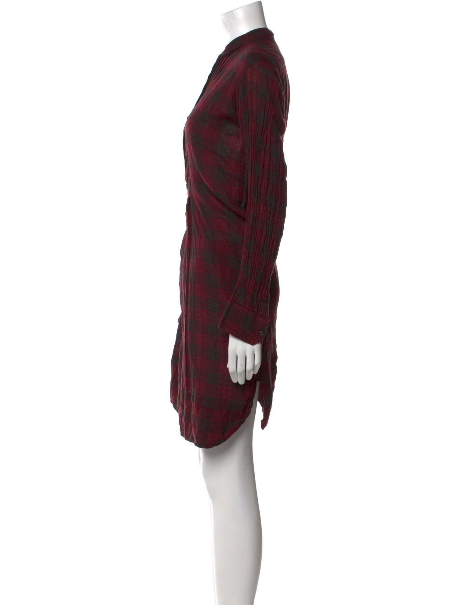 Étoile Isabel Marant Plaid Print Knee-Length Dress