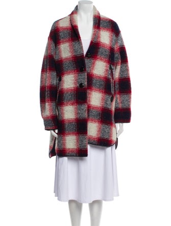 Étoile Isabel Marant Wool Plaid Print Jacket