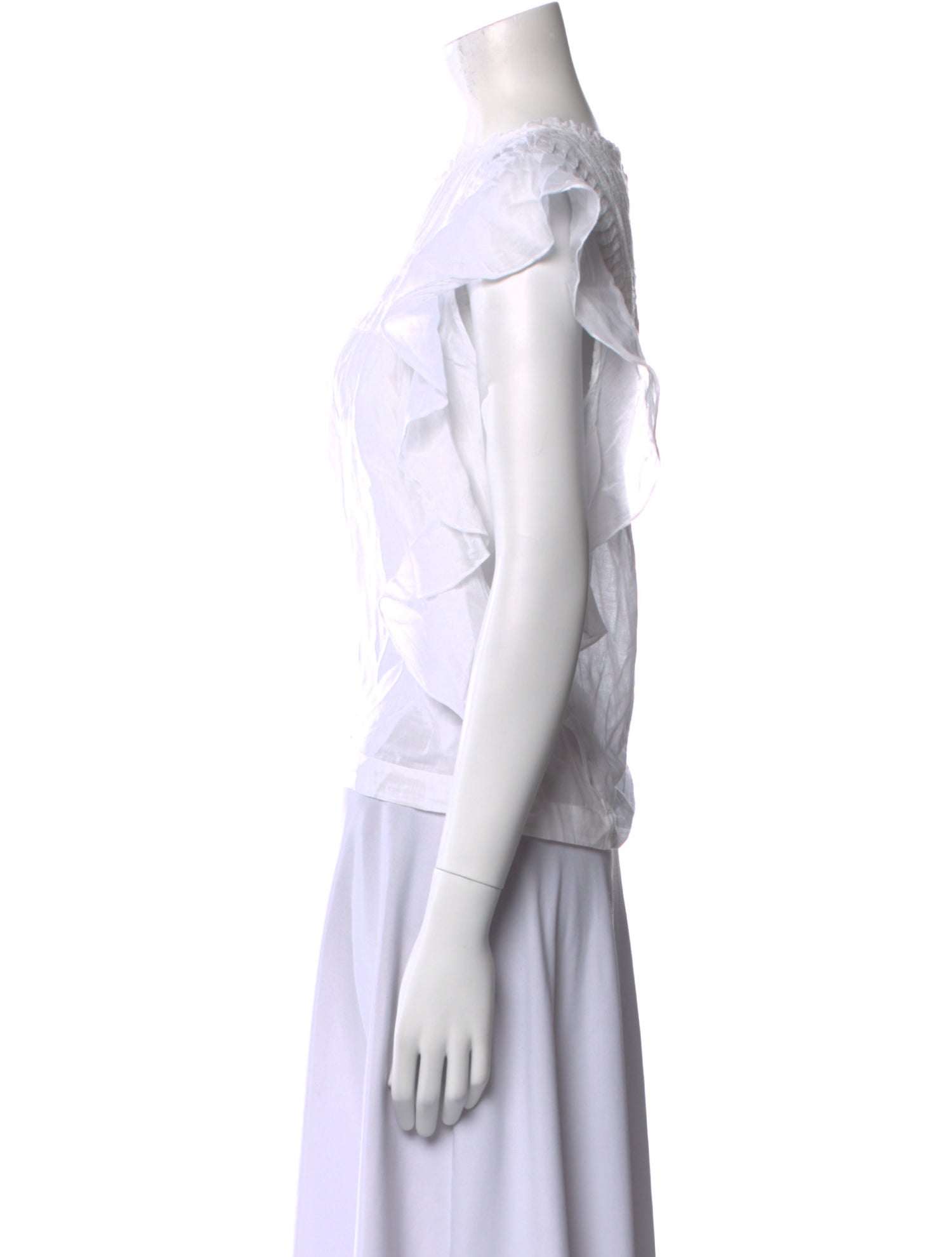 Étoile Isabel Marant Bateau Neckline Sleeveless Crop Top