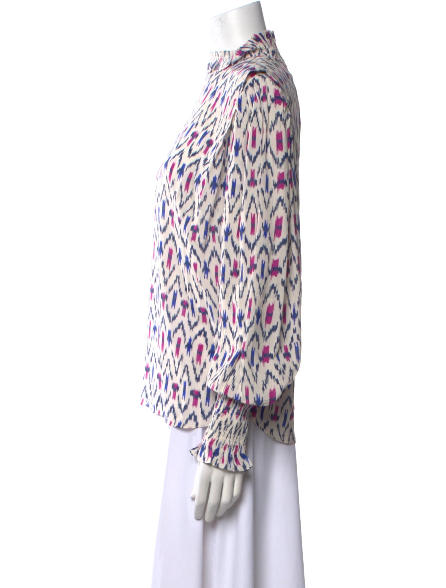 Étoile Isabel Marant Printed Mock Neck Blouse