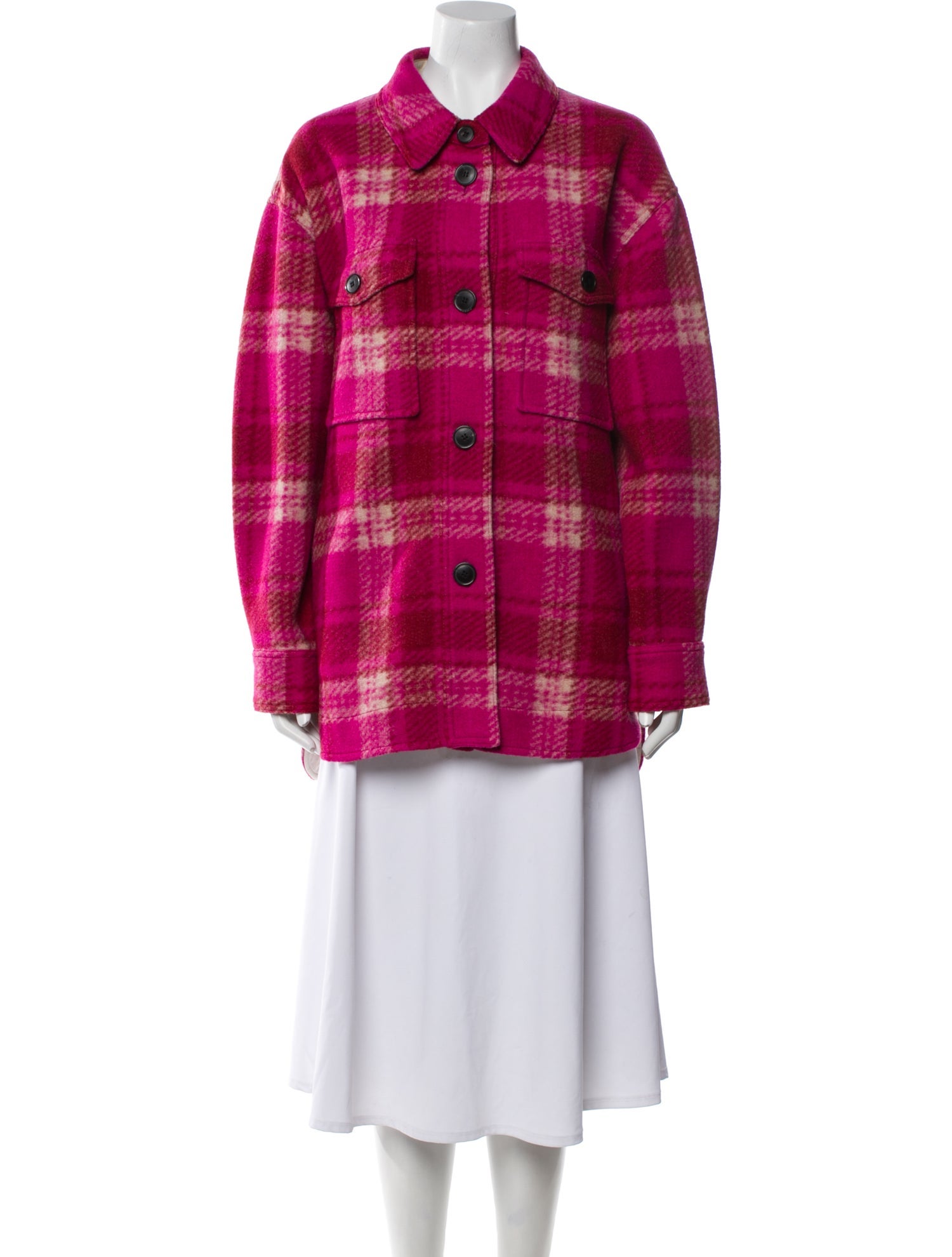 Étoile Isabel Marant Plaid Print Coat