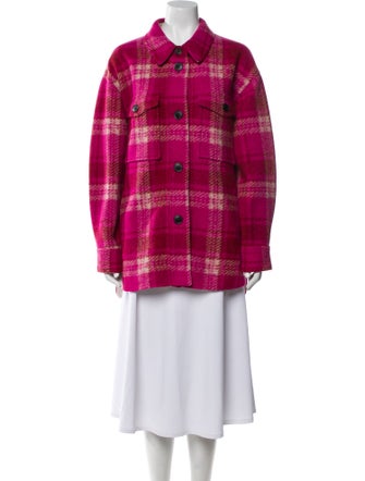 Étoile Isabel Marant Plaid Print Coat