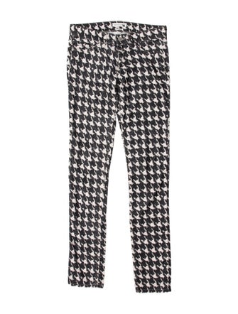 Étoile Isabel Marant Houndstooth Print Skinny Leg Pants