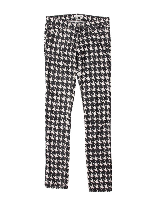 Étoile Isabel Marant Houndstooth Print Skinny Leg Pants