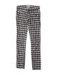 Étoile Isabel Marant Houndstooth Print Skinny Leg Pants
