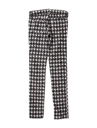 Étoile Isabel Marant Houndstooth Print Skinny Leg Pants