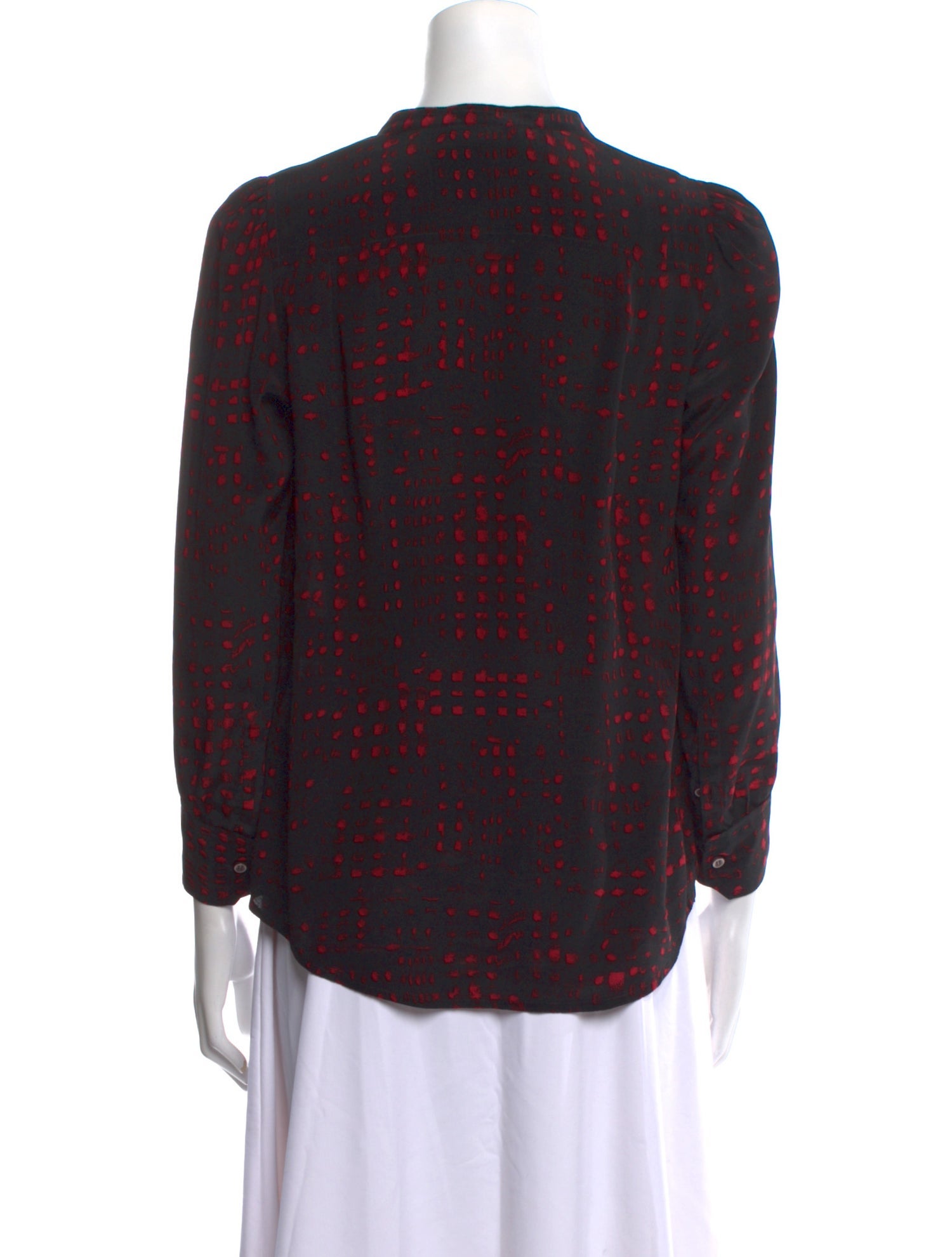 Étoile Isabel Marant Silk Printed Button-Up Top