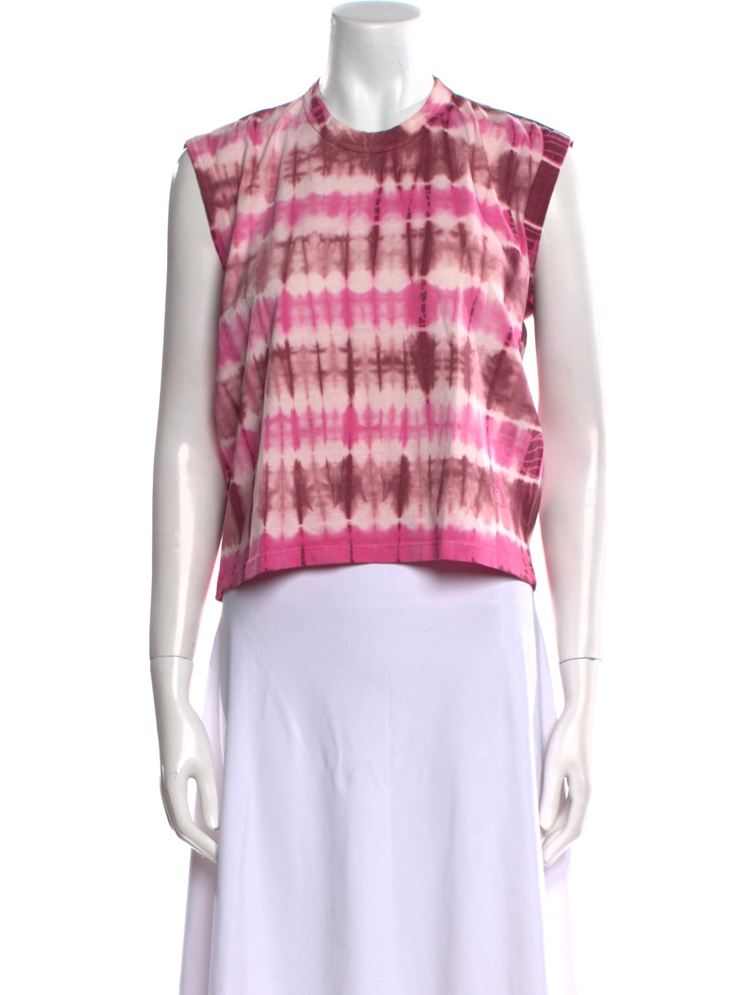 Étoile Isabel Marant Tie-Dye Print Crew Neck Crop Top